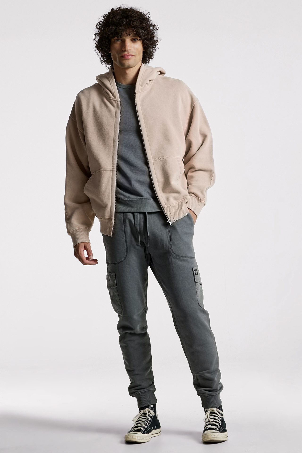 Classic Double Zipper Sweatshirt