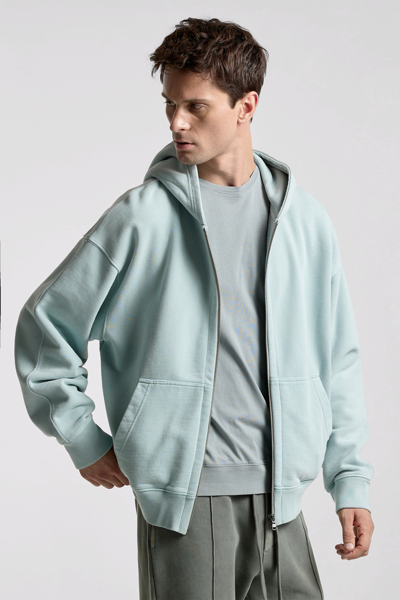 Double zipper deals hoodie women's