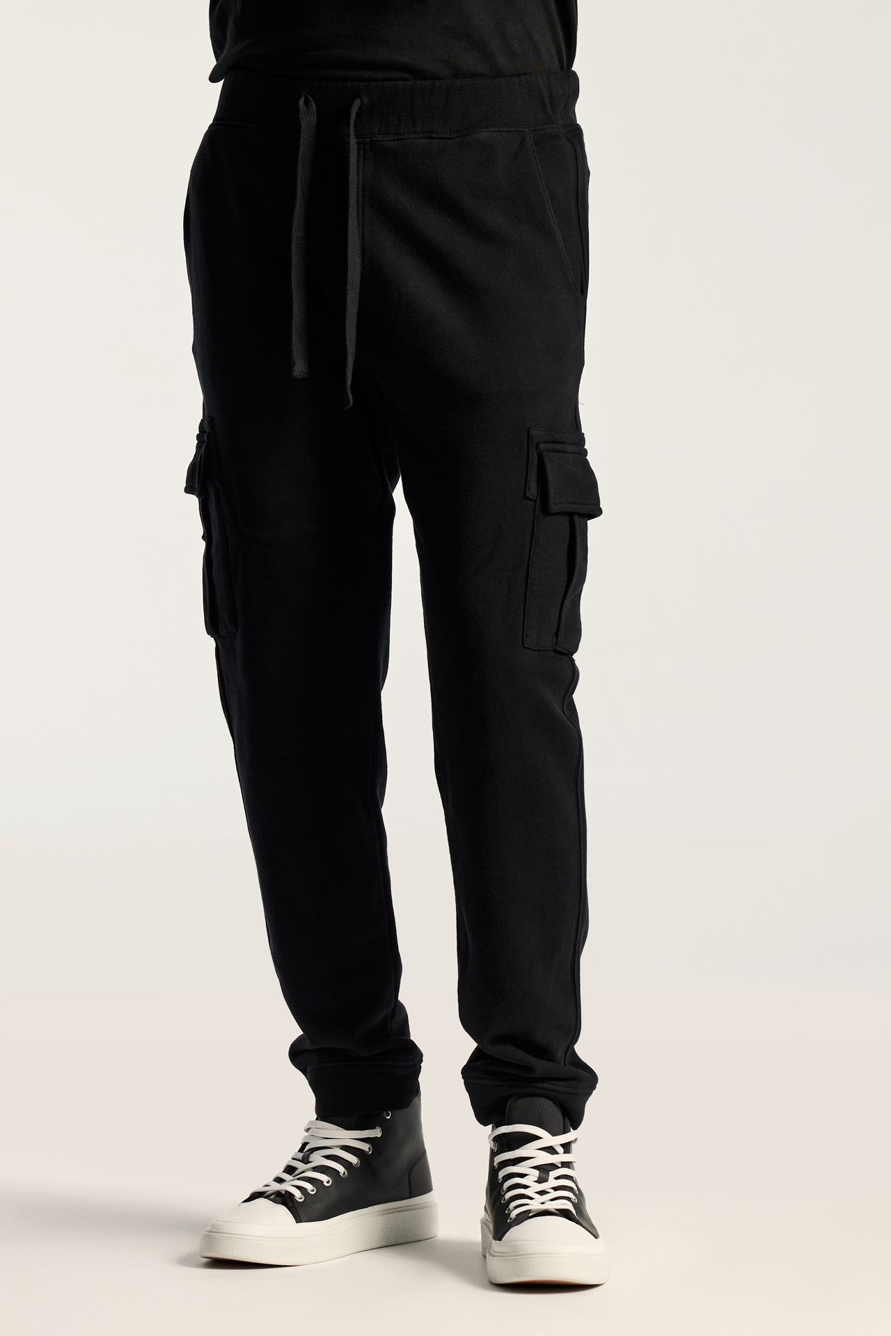 Relaxed Fit Cotton cargo joggers