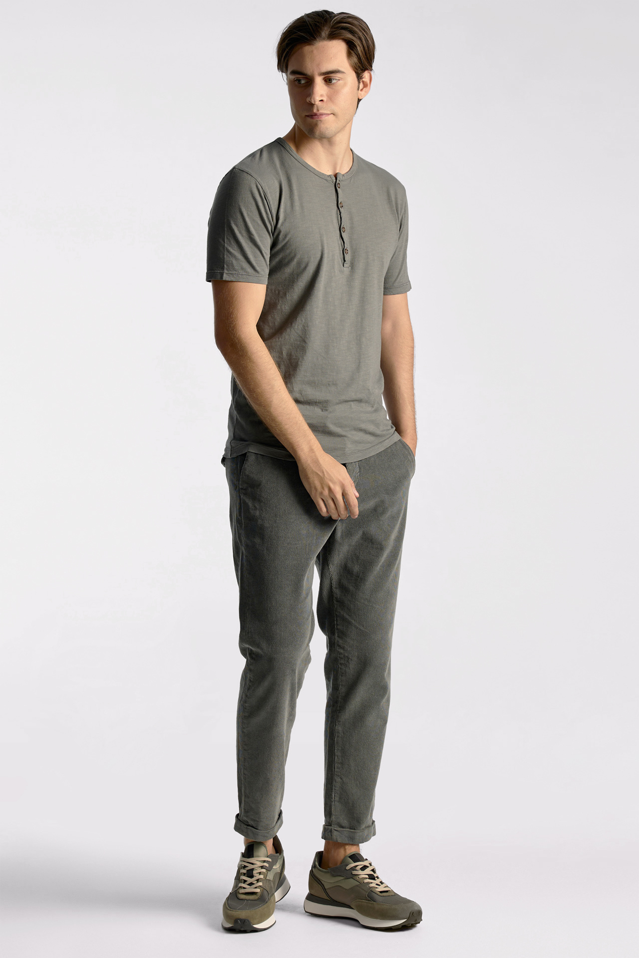 Classic Front-Placket T-Shirt