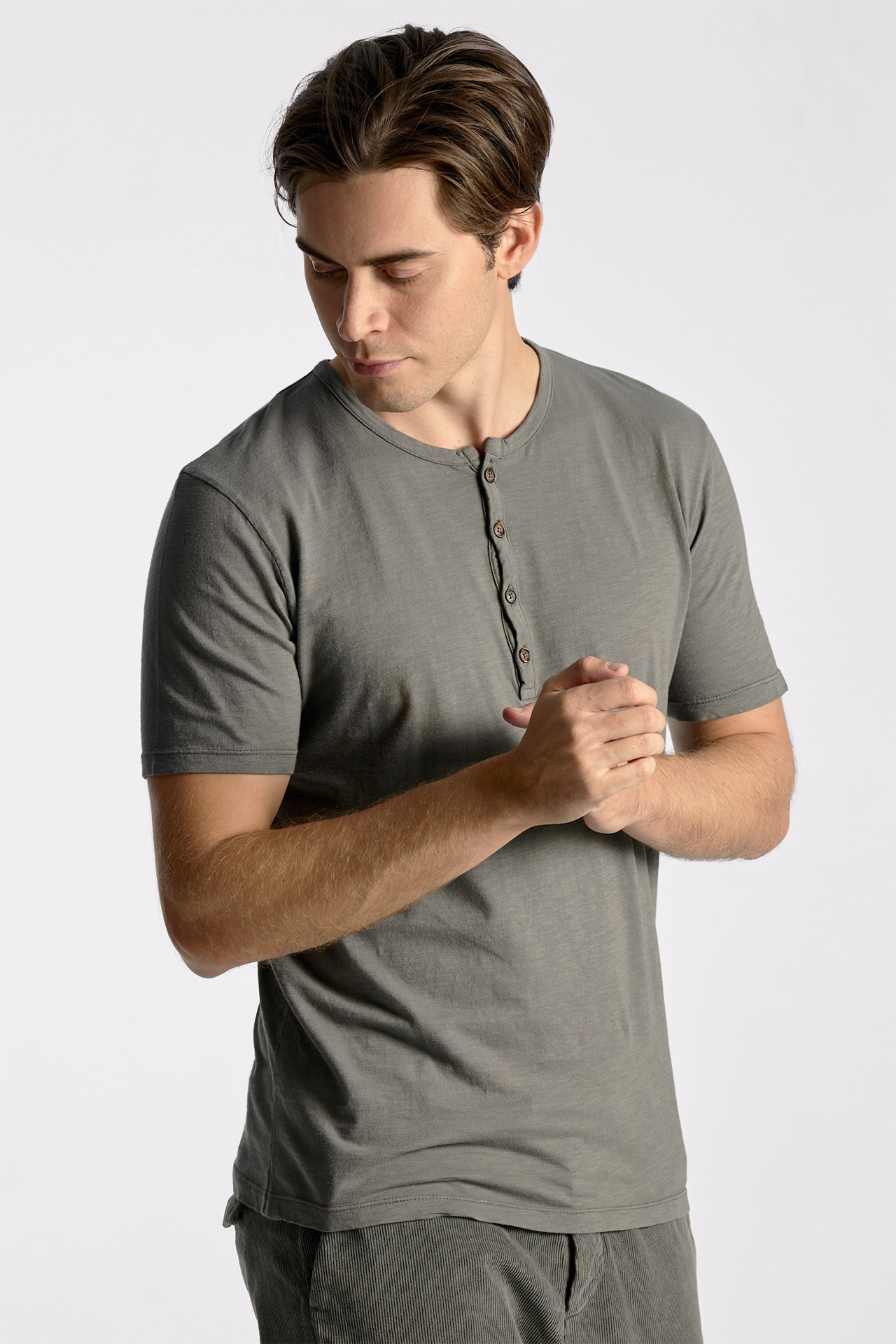 Classic Front-Placket T-Shirt