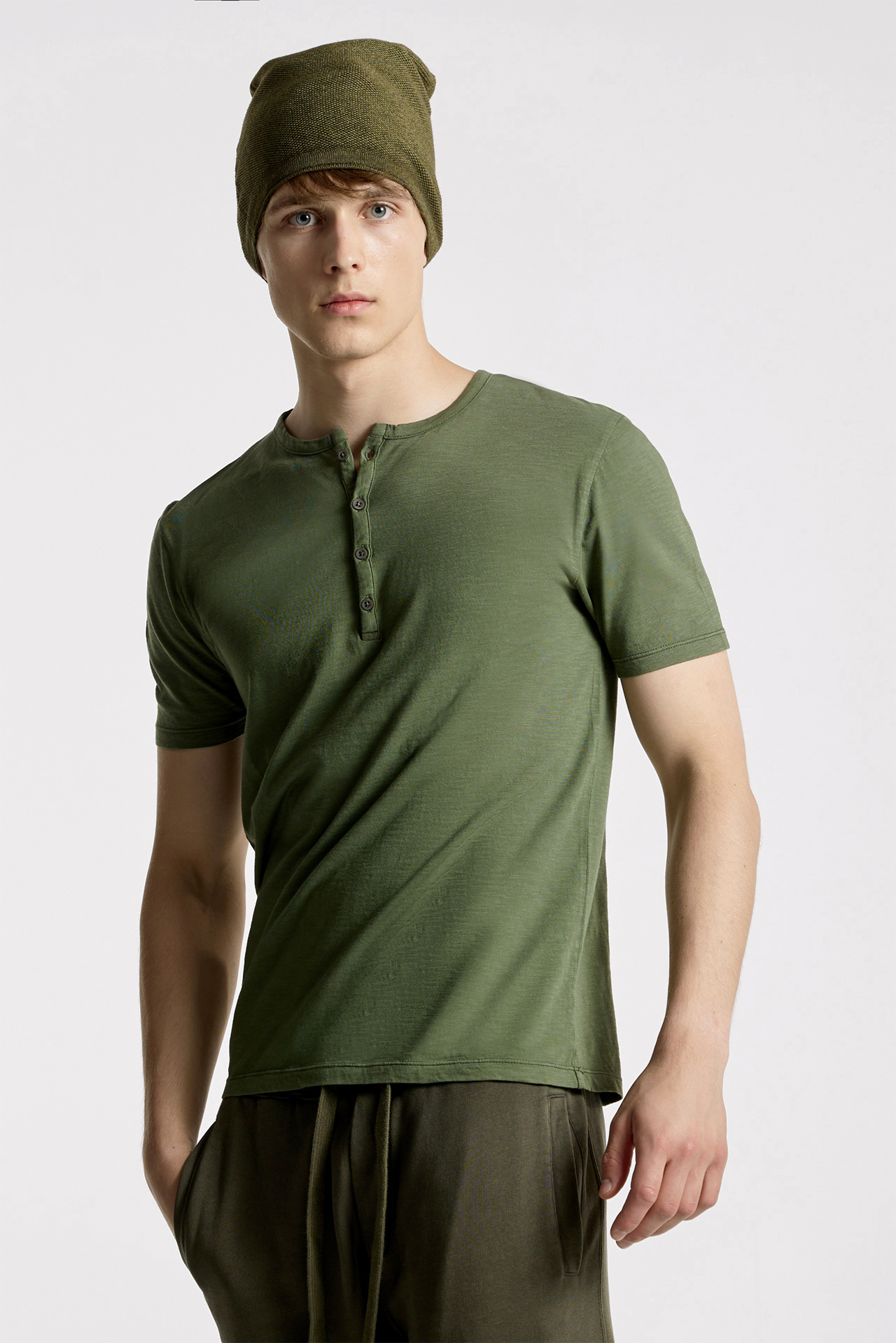 Classic Front-Placket T-Shirt