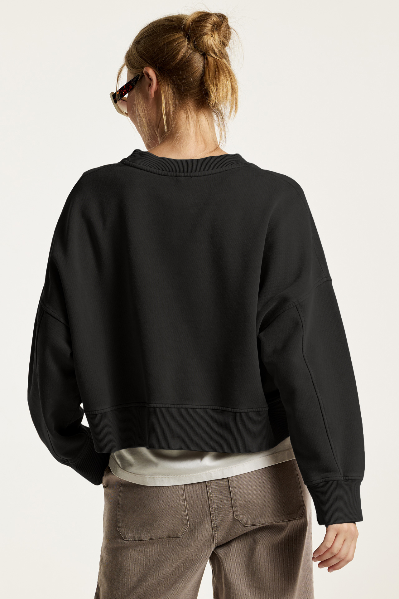 Classic Relaxed Fit Crop Crewneck