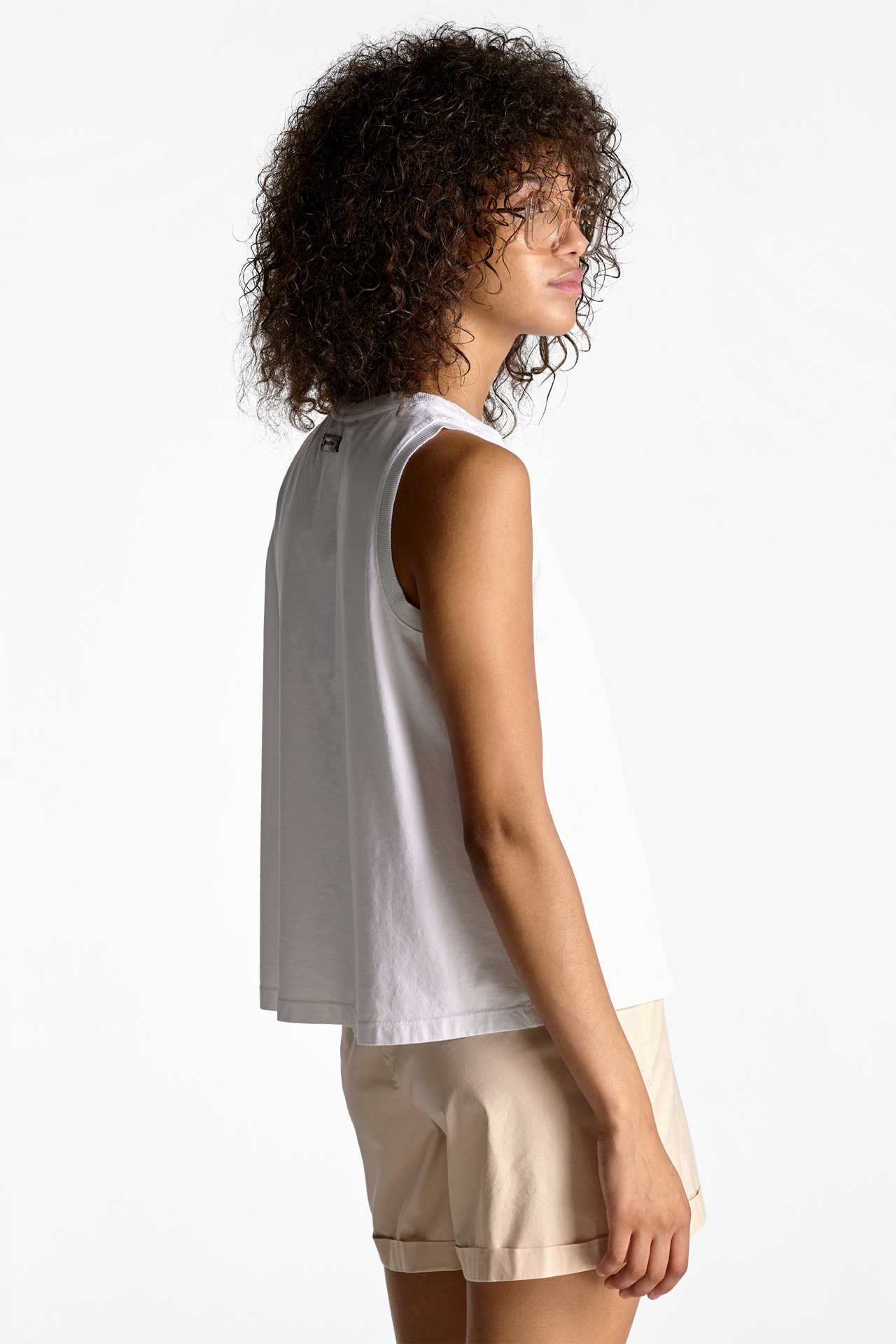 Classic Raw Edge Detail Sleeveless