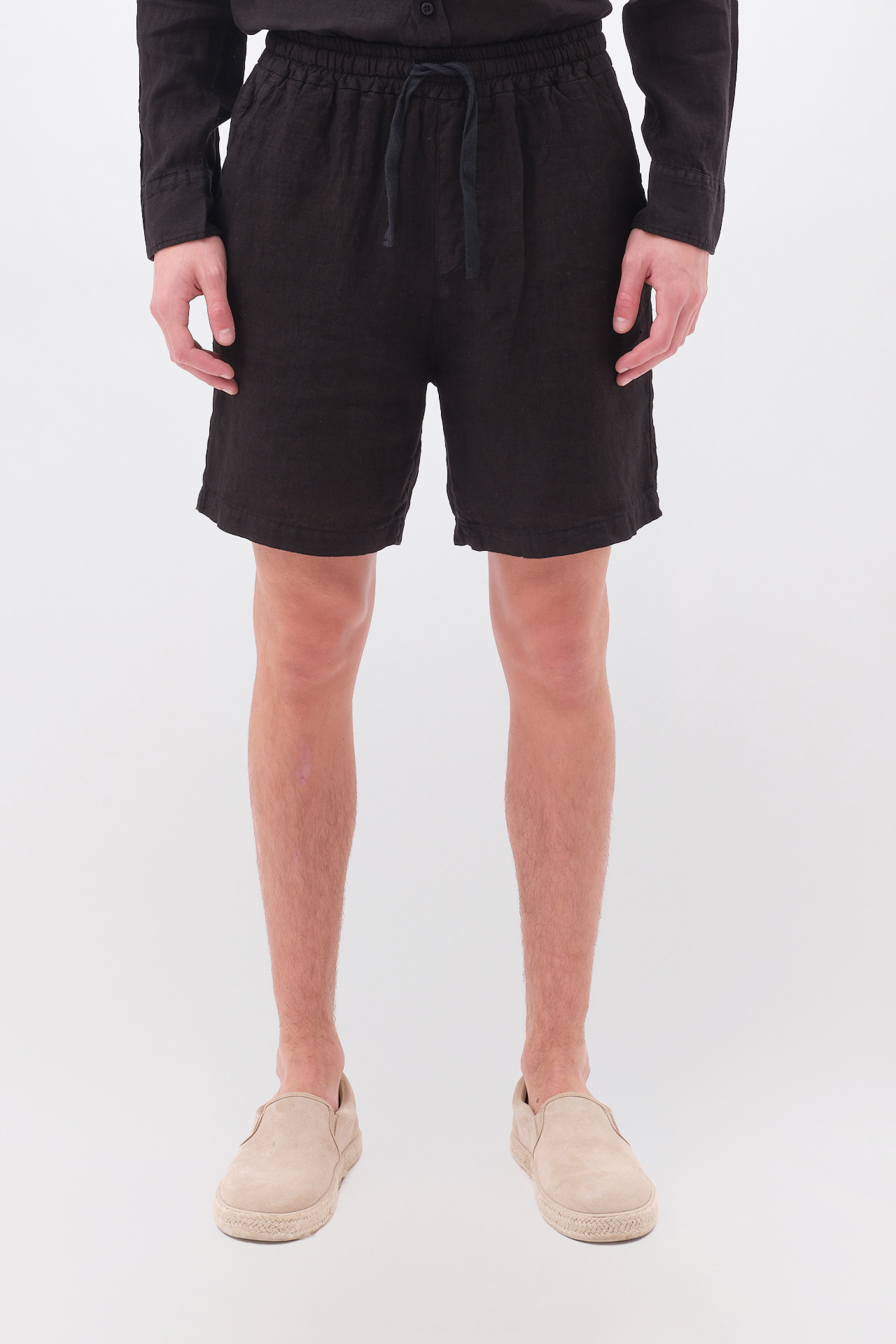 REGULAR LINEN BERMUDA