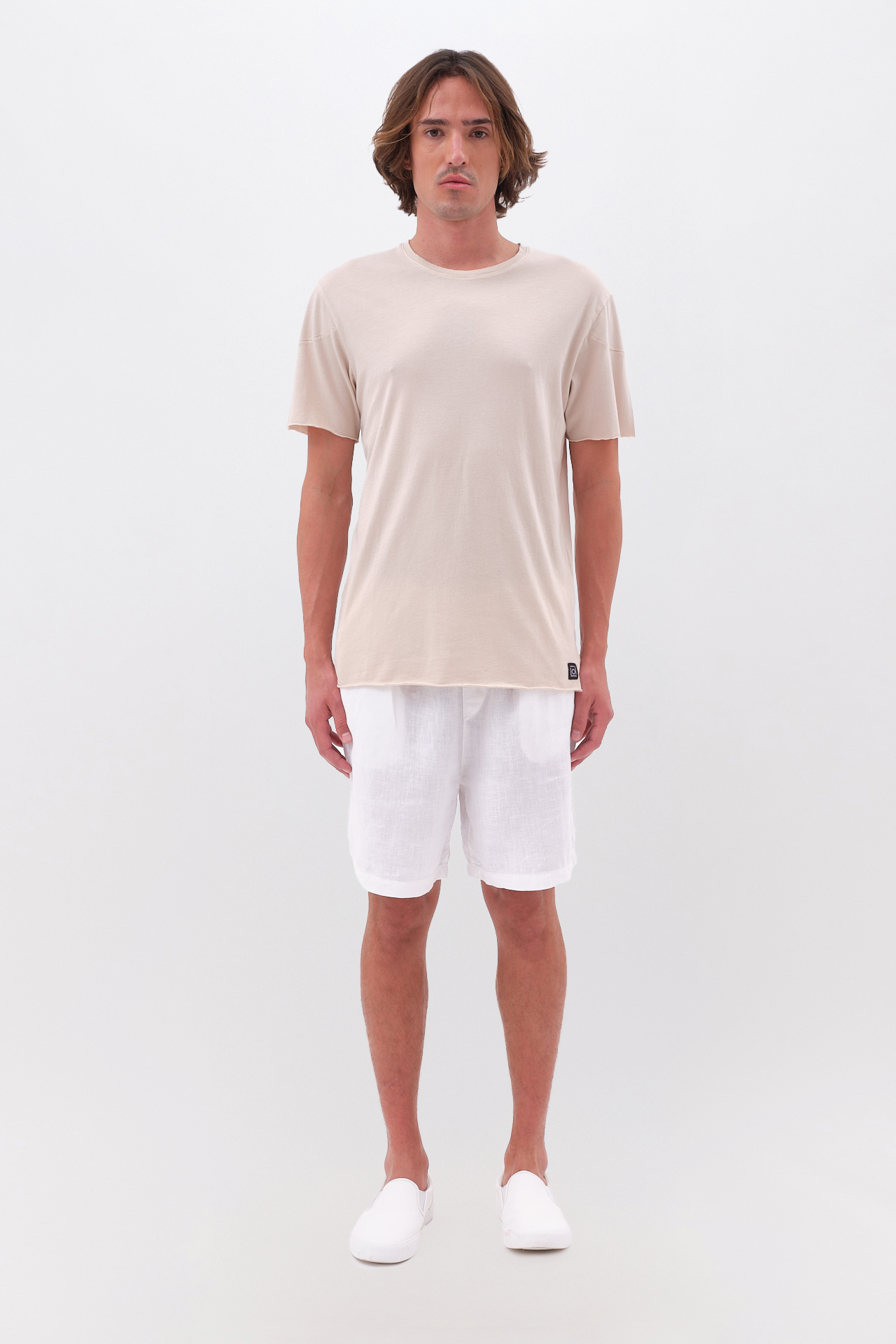 REGULAR LINEN BERMUDA