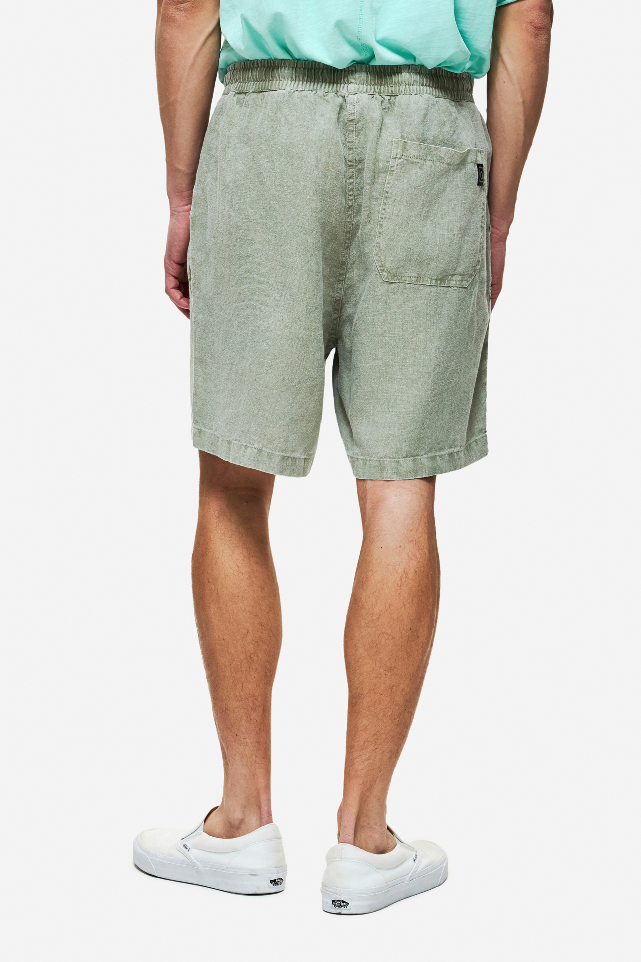 REGULAR LINEN BERMUDA