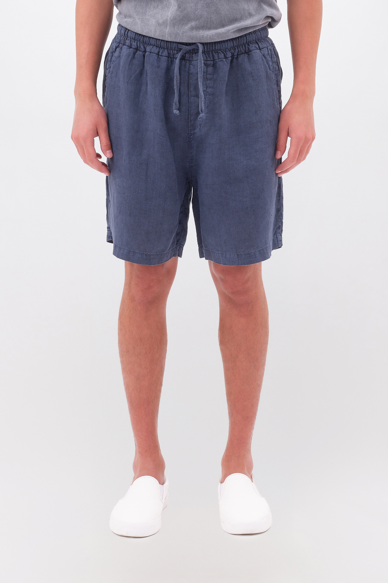 REGULAR LINEN BERMUDA