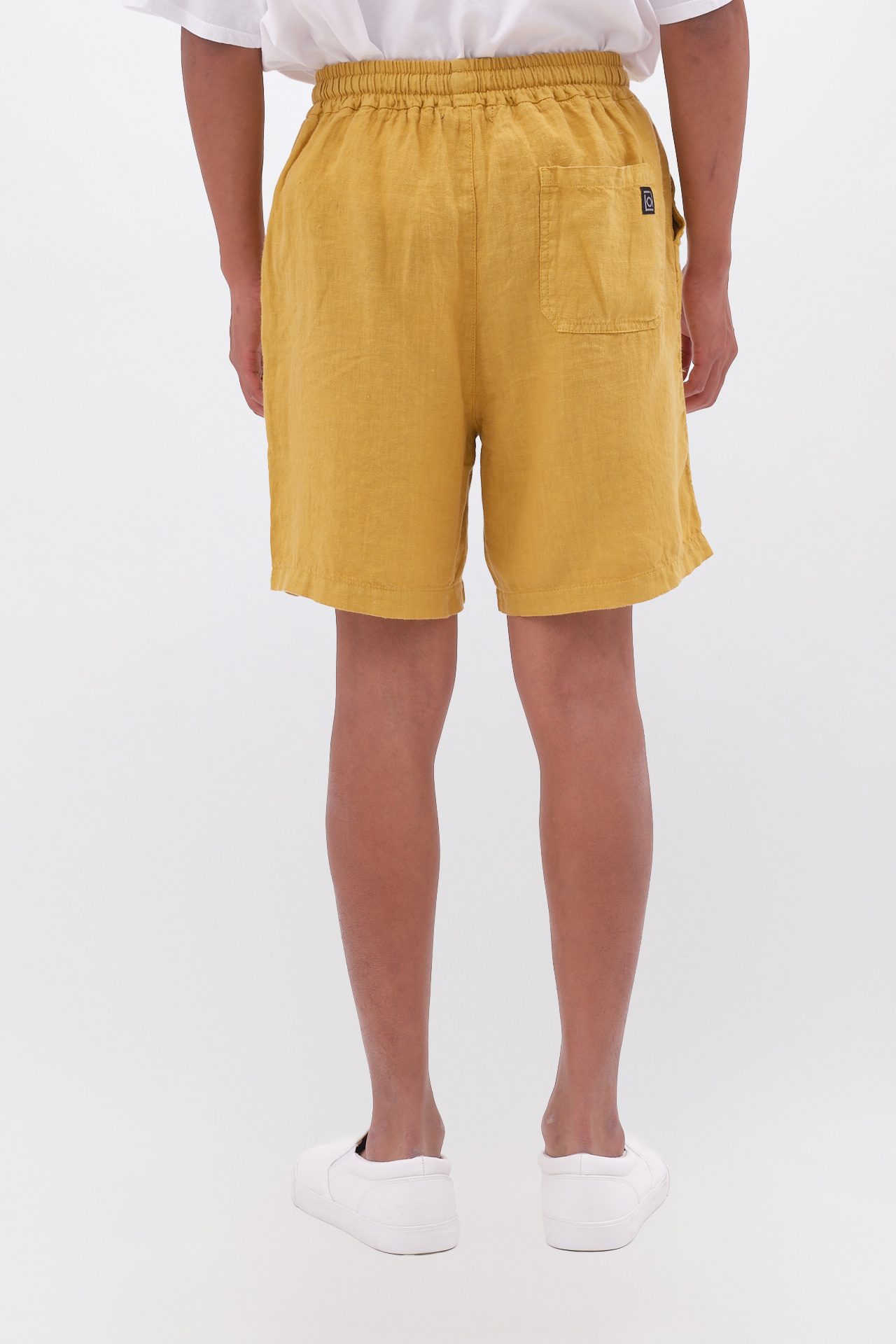 REGULAR LINEN BERMUDA