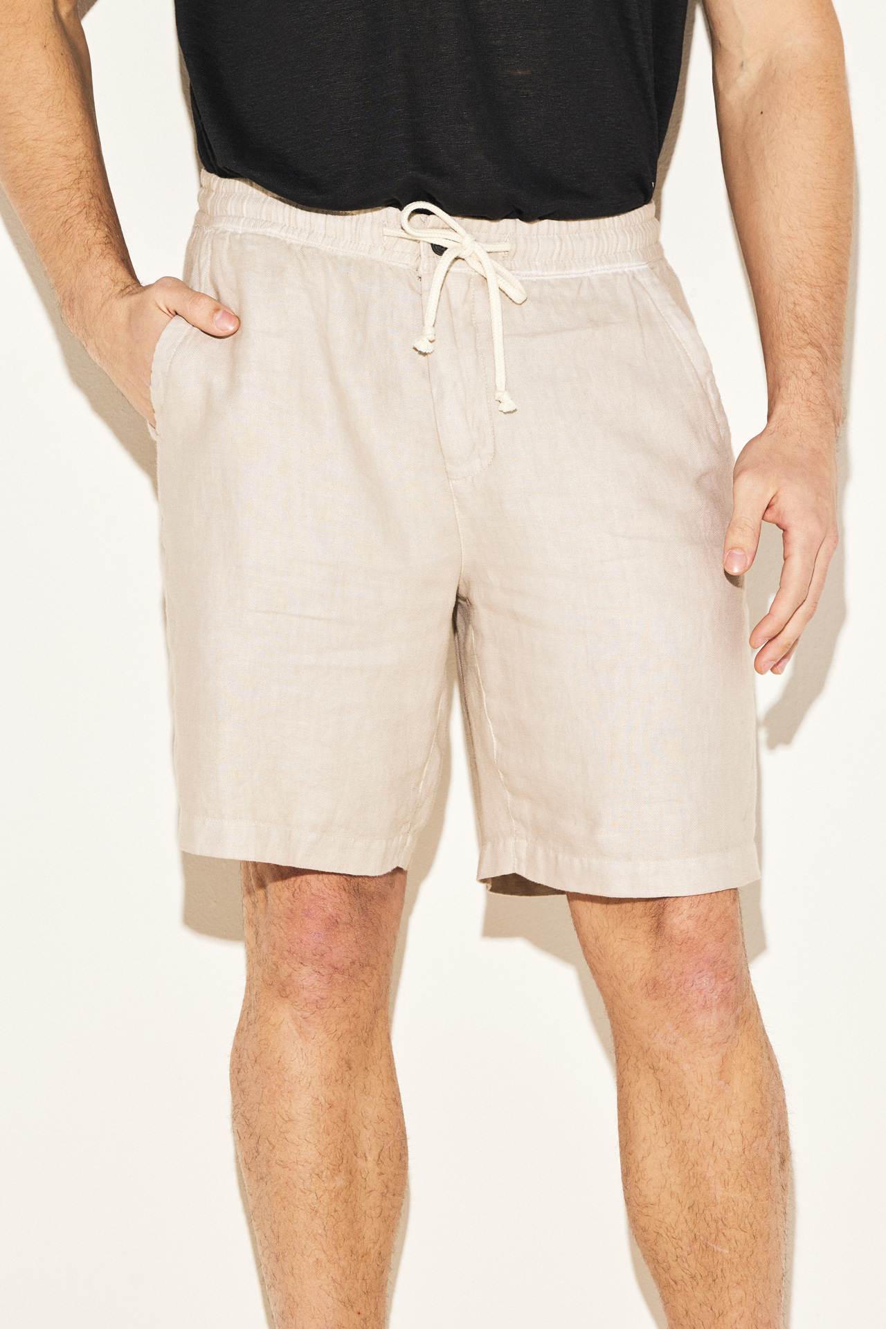 LINEN CHINO BERMUDA