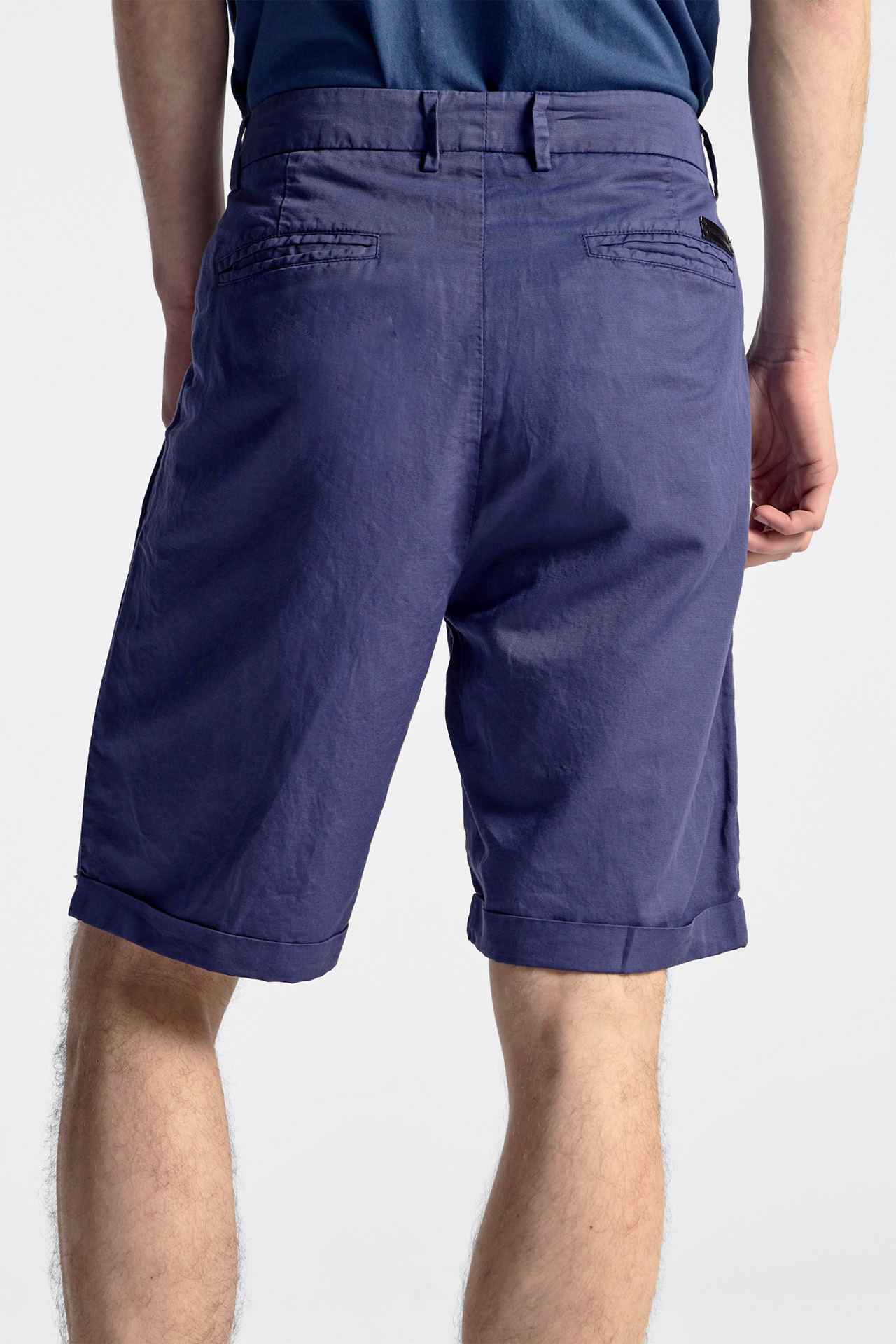 Linen Blend Relaxed Bermuda