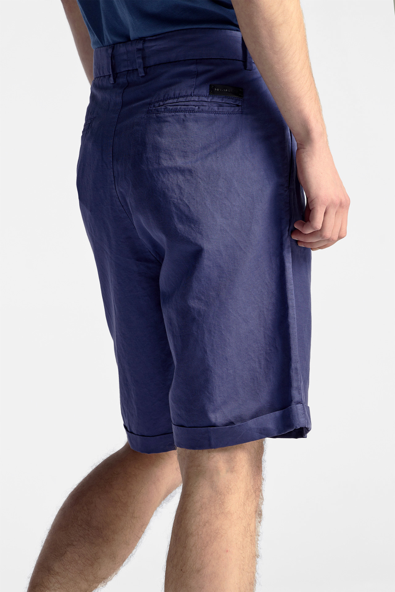 Linen Blend Relaxed Bermuda