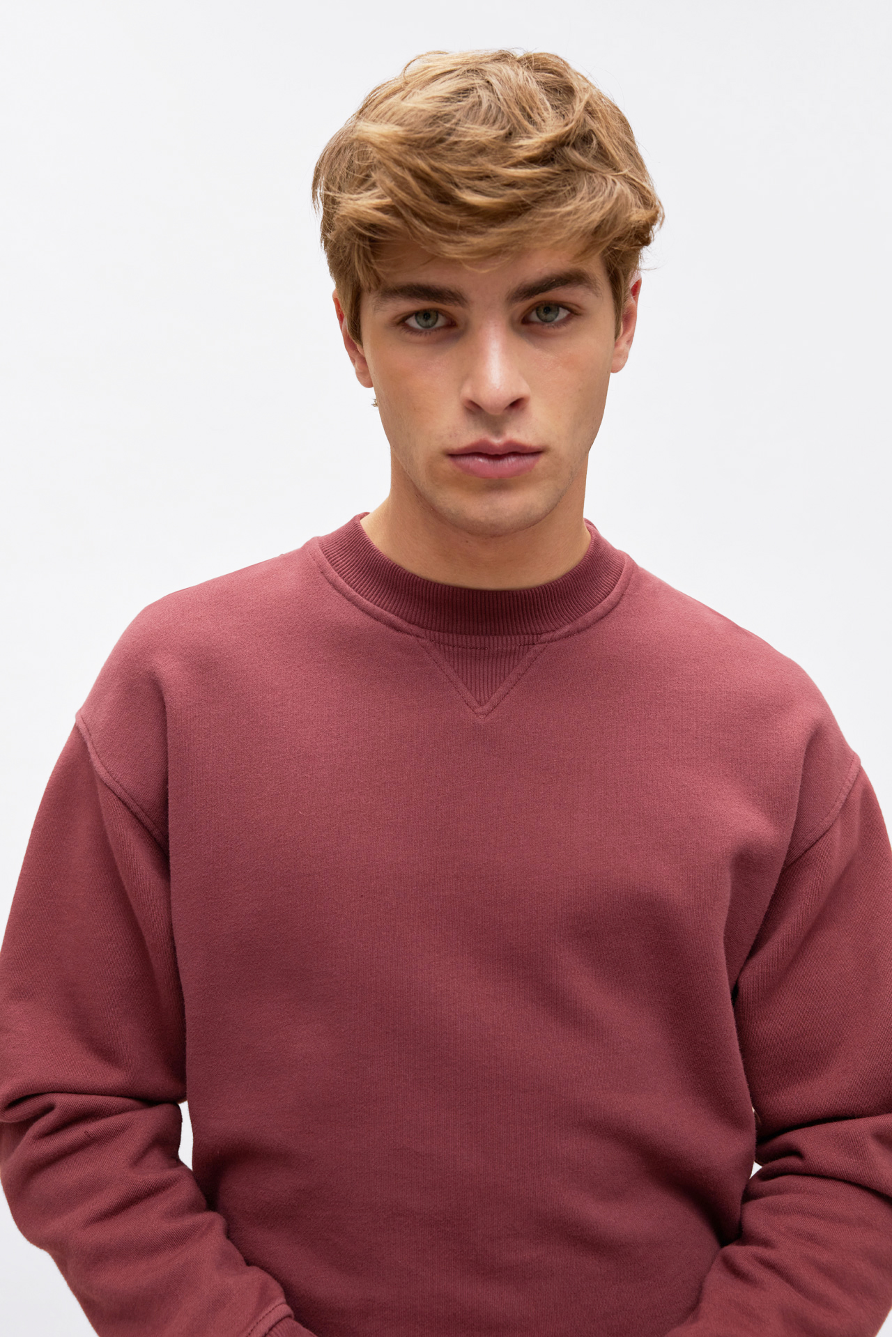 Contrast Layer Detailed Sweatshirt