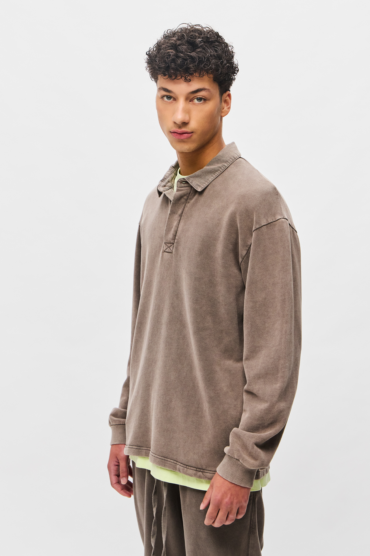 POLO SWEATSHIRT WITH POCKETS