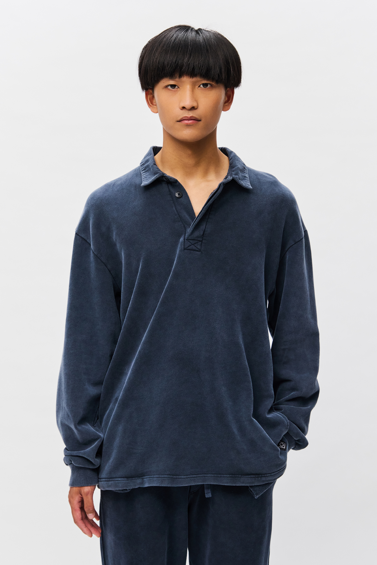 POLO SWEATSHIRT WITH POCKETS
