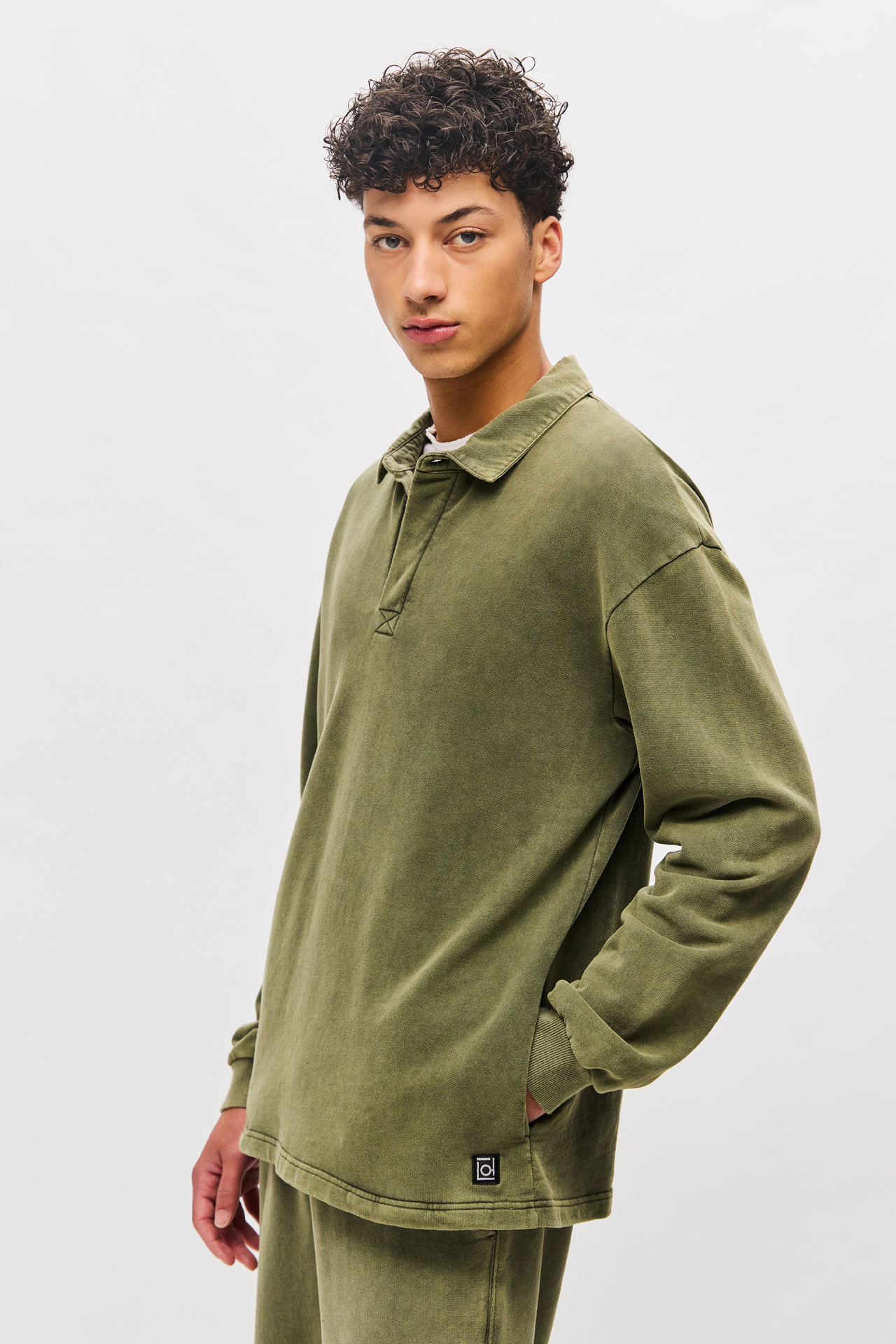 POLO SWEATSHIRT WITH POCKETS
