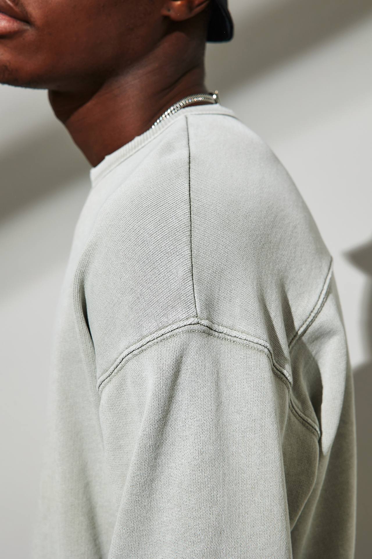 ACID LOOSE KNIT DROP SHOULDER CREW