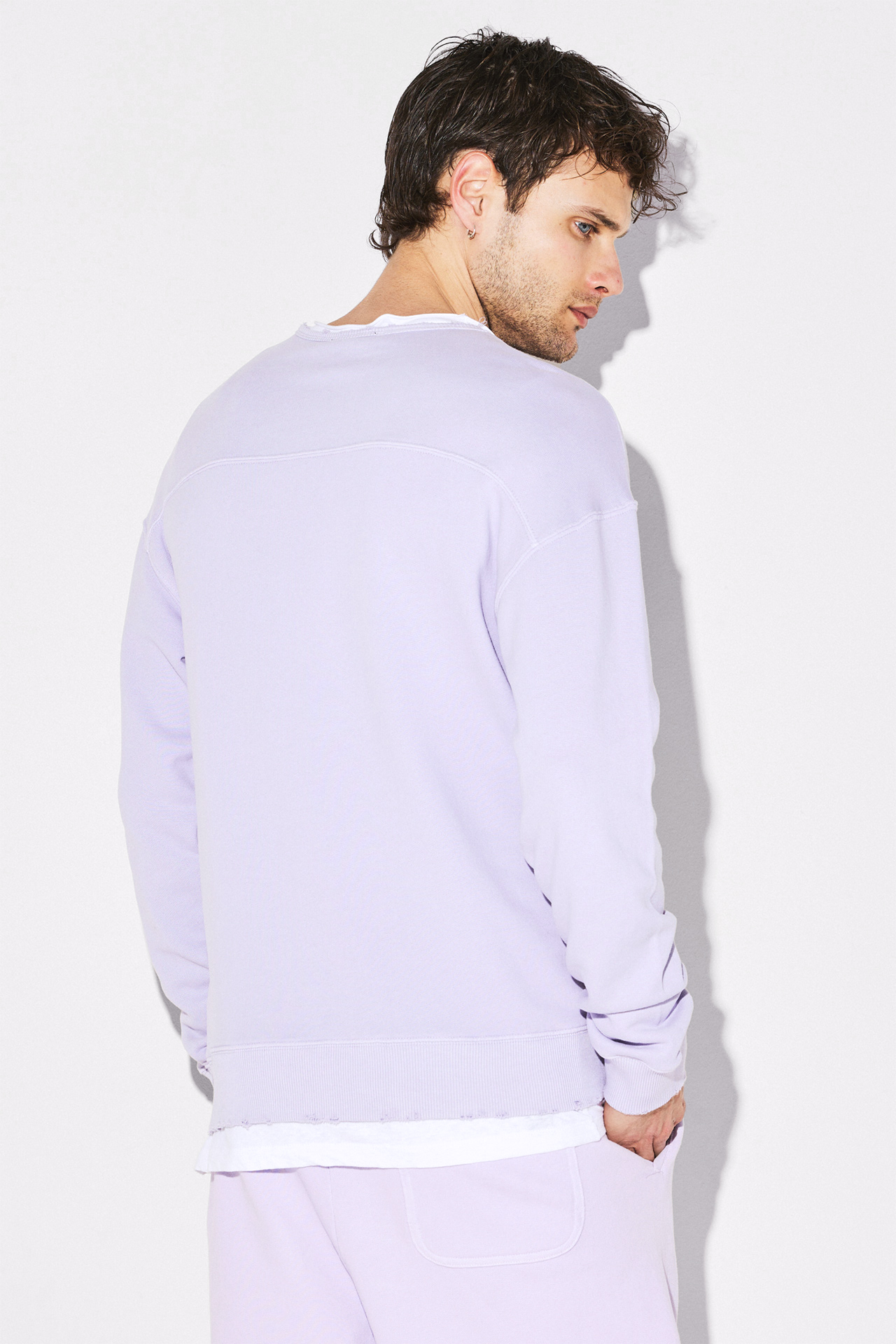 ACID LOOSE KNIT DROP SHOULDER CREW