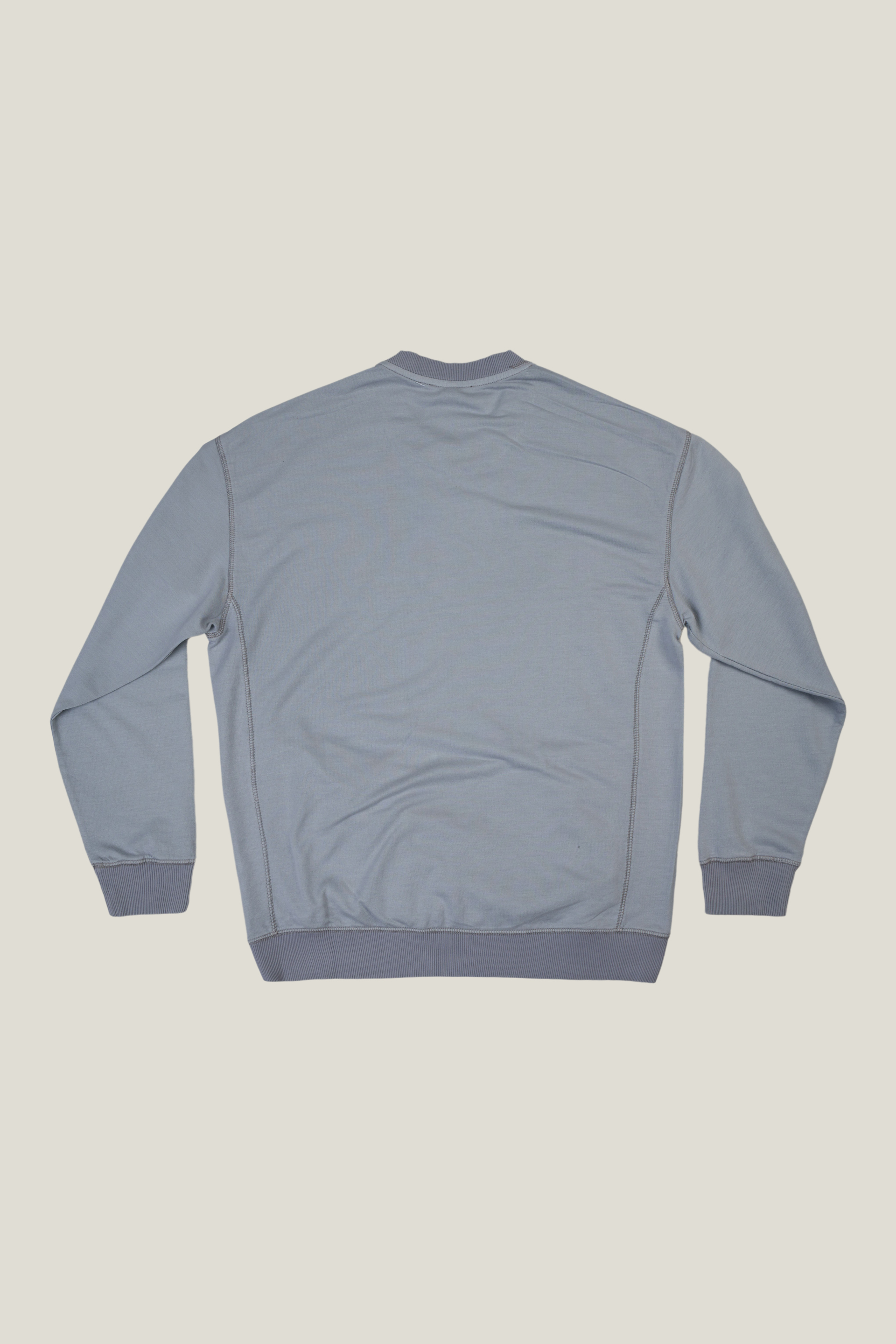 Contrast Pockets Crewneck