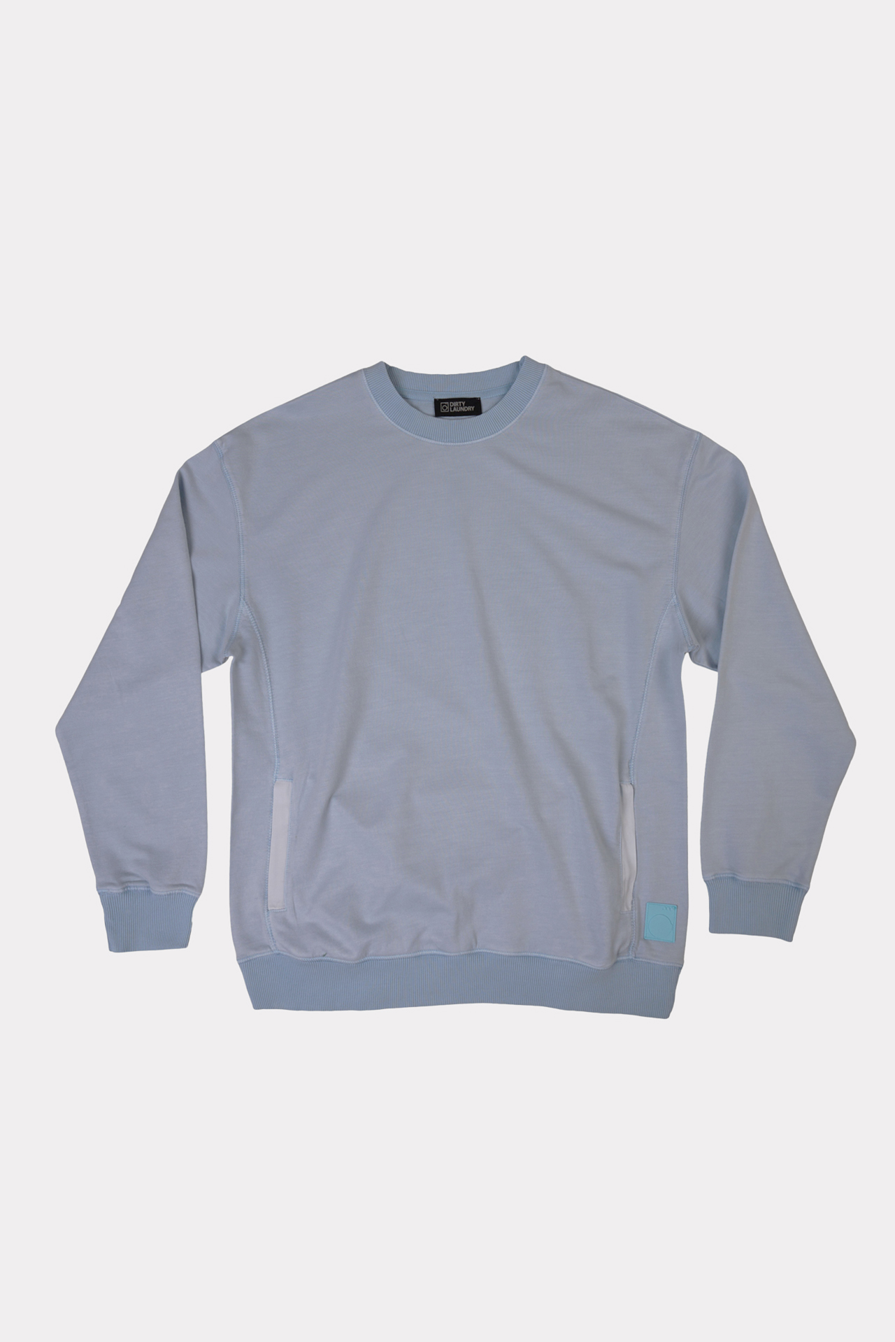 Contrast Pockets Crewneck