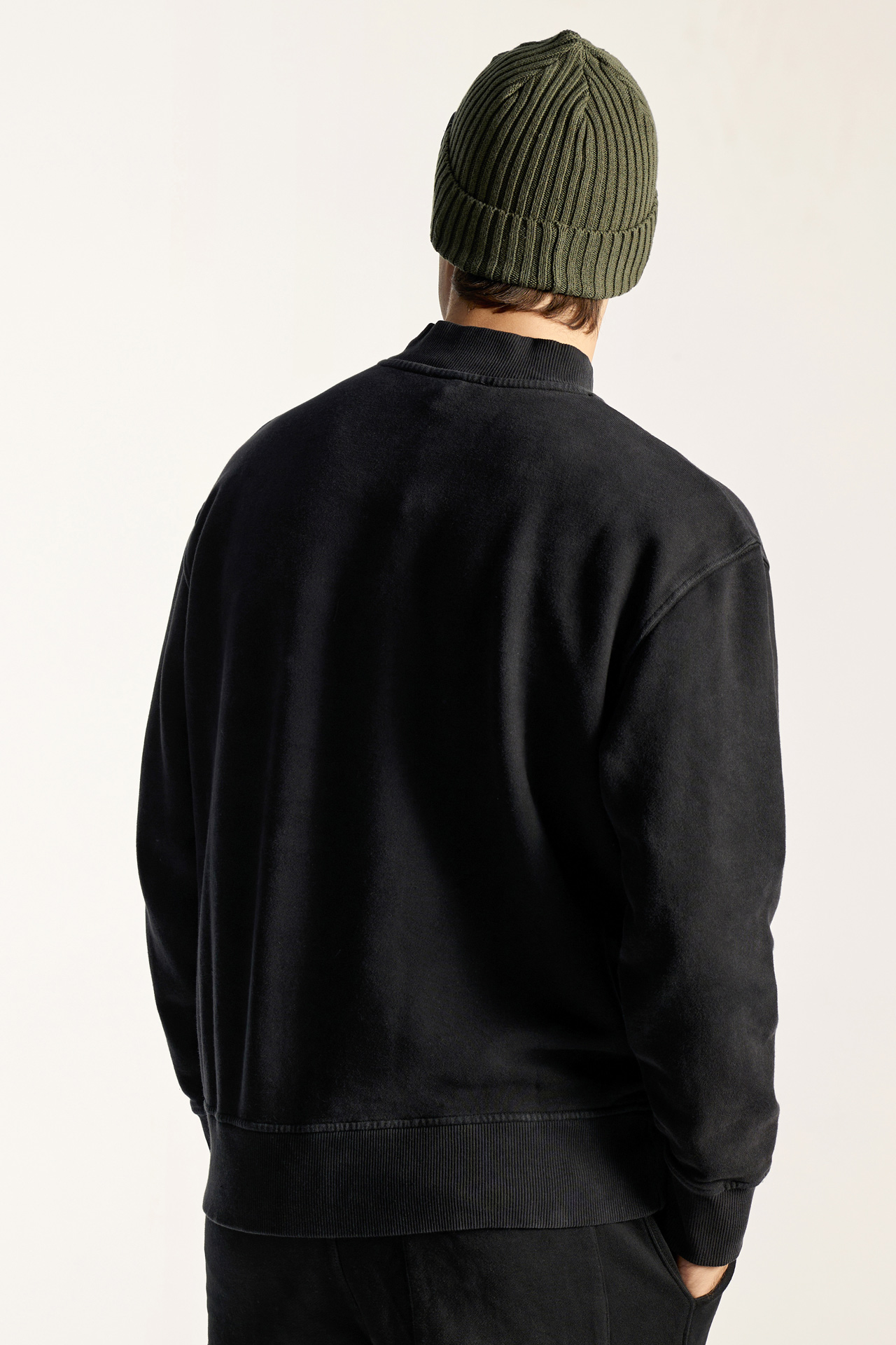 Relaxed Fit Sweatshirt With Wide Rib