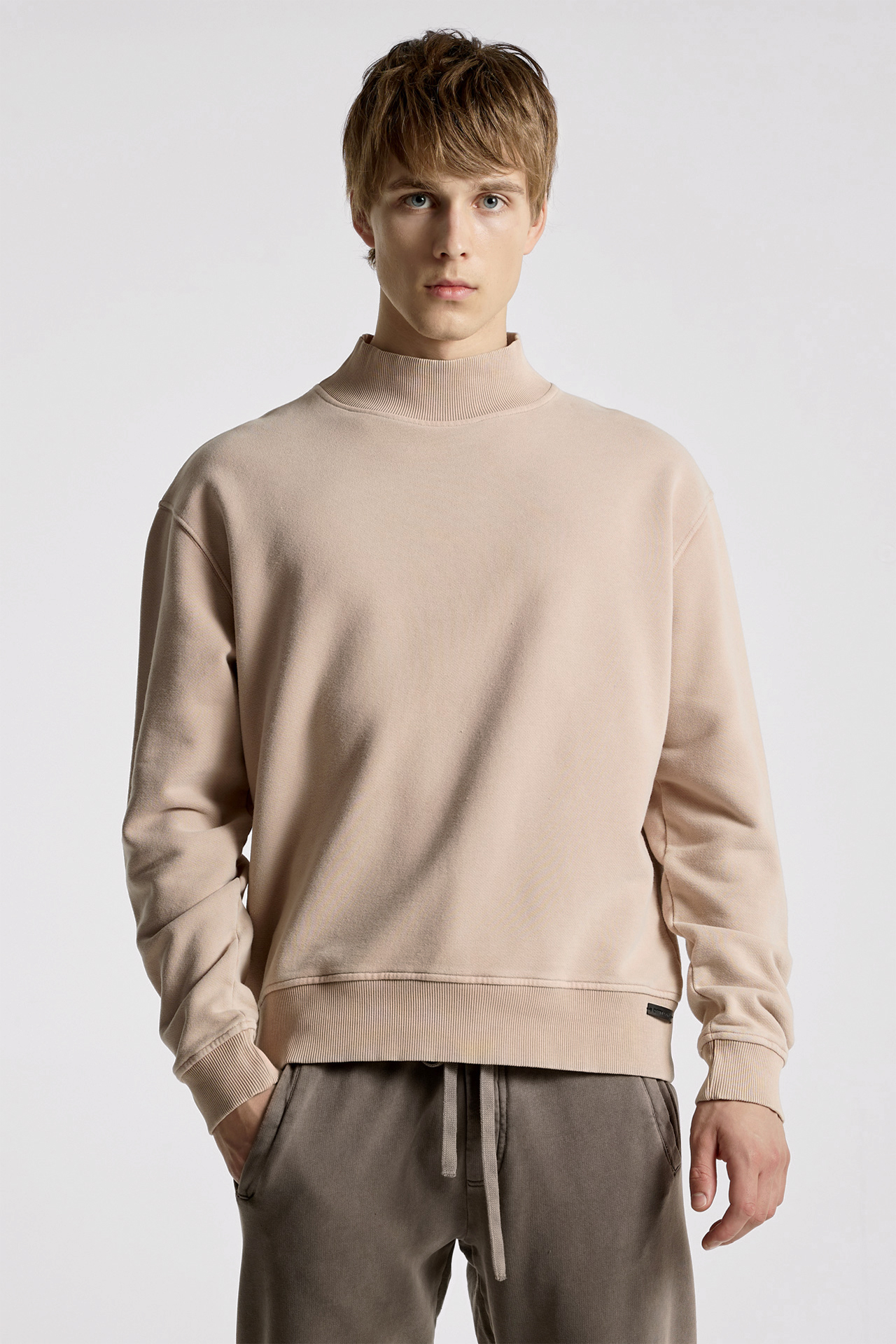 Relaxed Fit Sweatshirt With Wide Rib