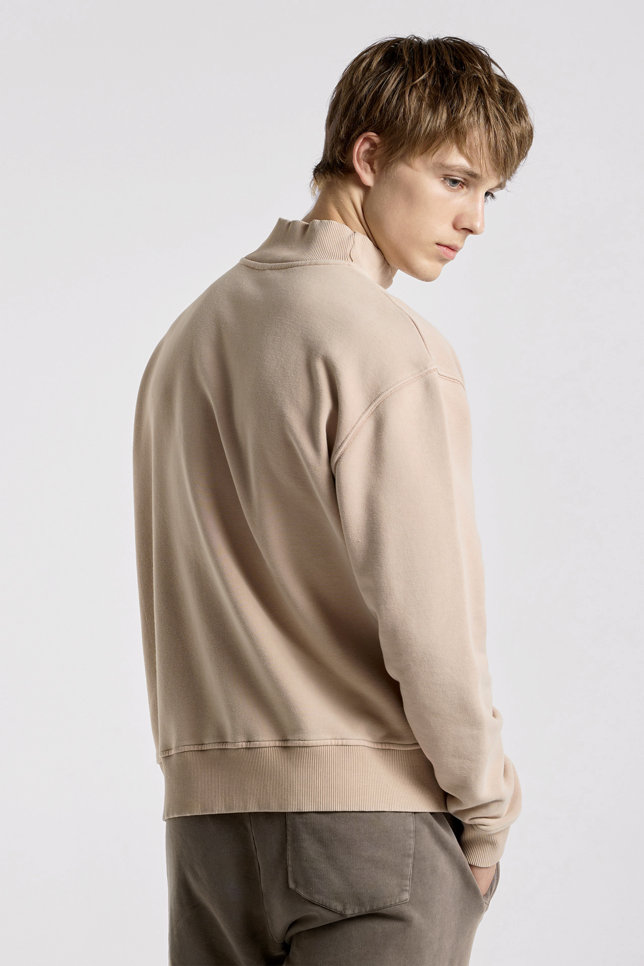 Relaxed Fit Sweatshirt With Wide Rib