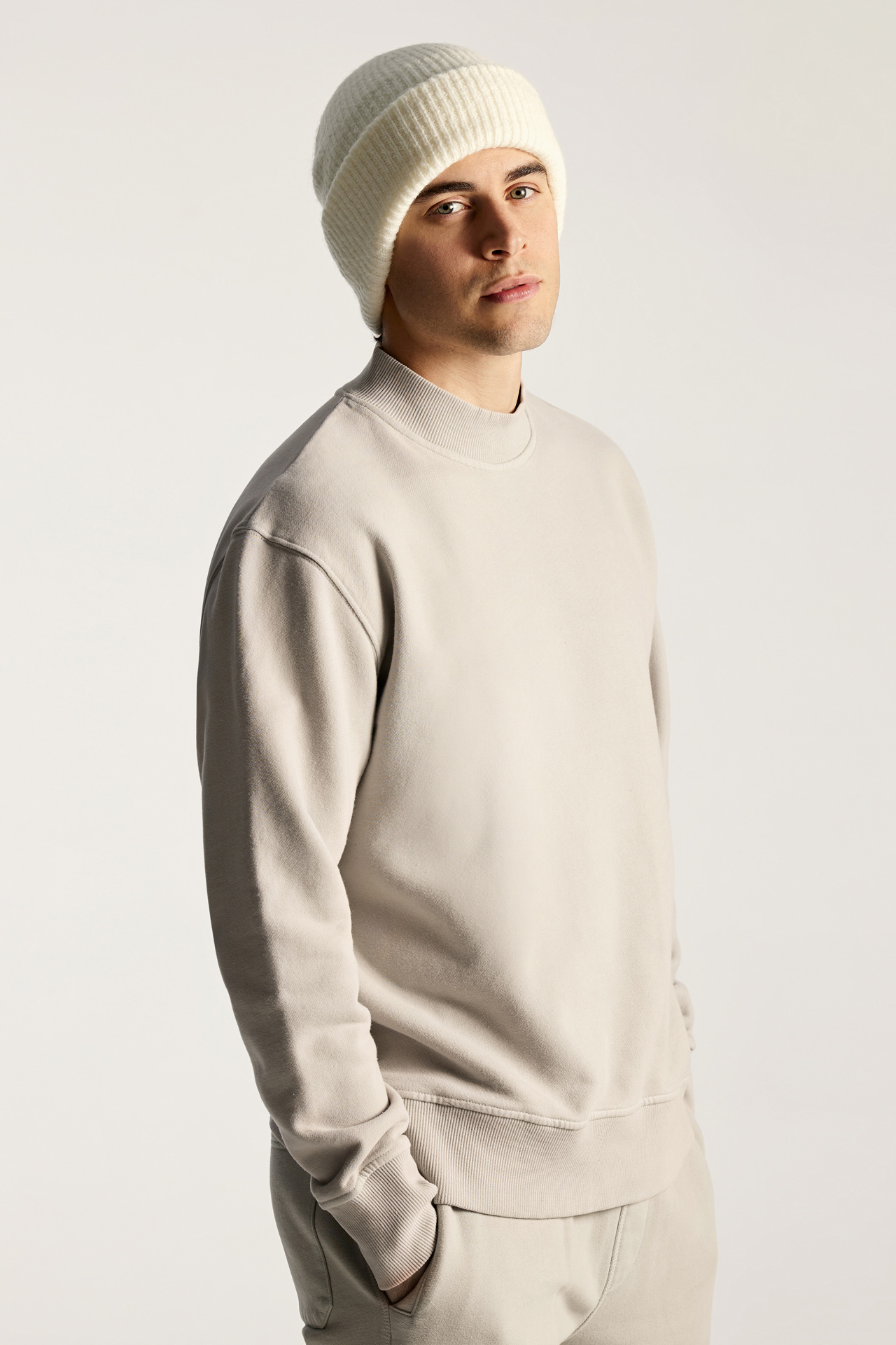 Relaxed Fit Sweatshirt With Wide Rib