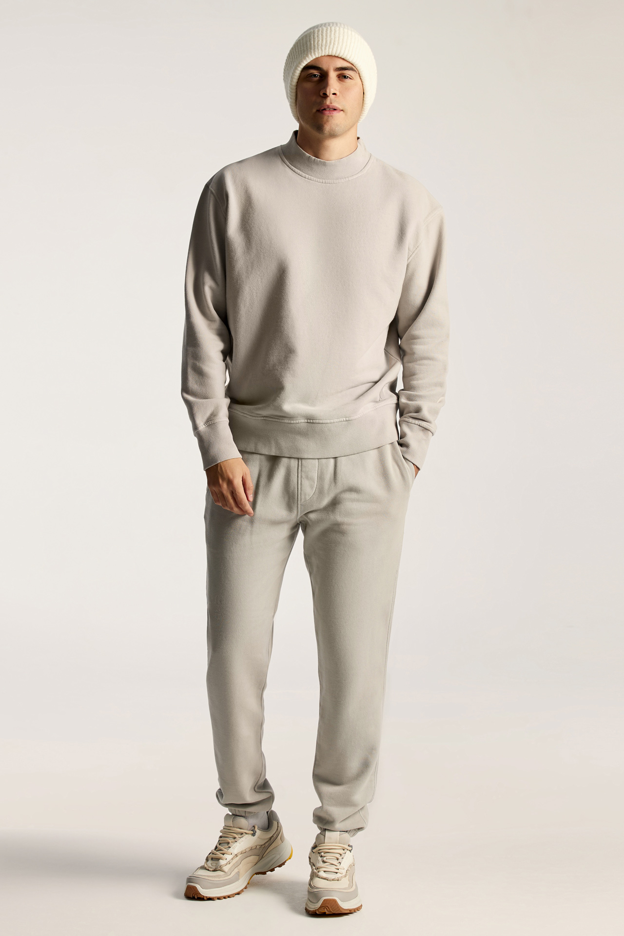 Relaxed Fit Sweatshirt With Wide Rib