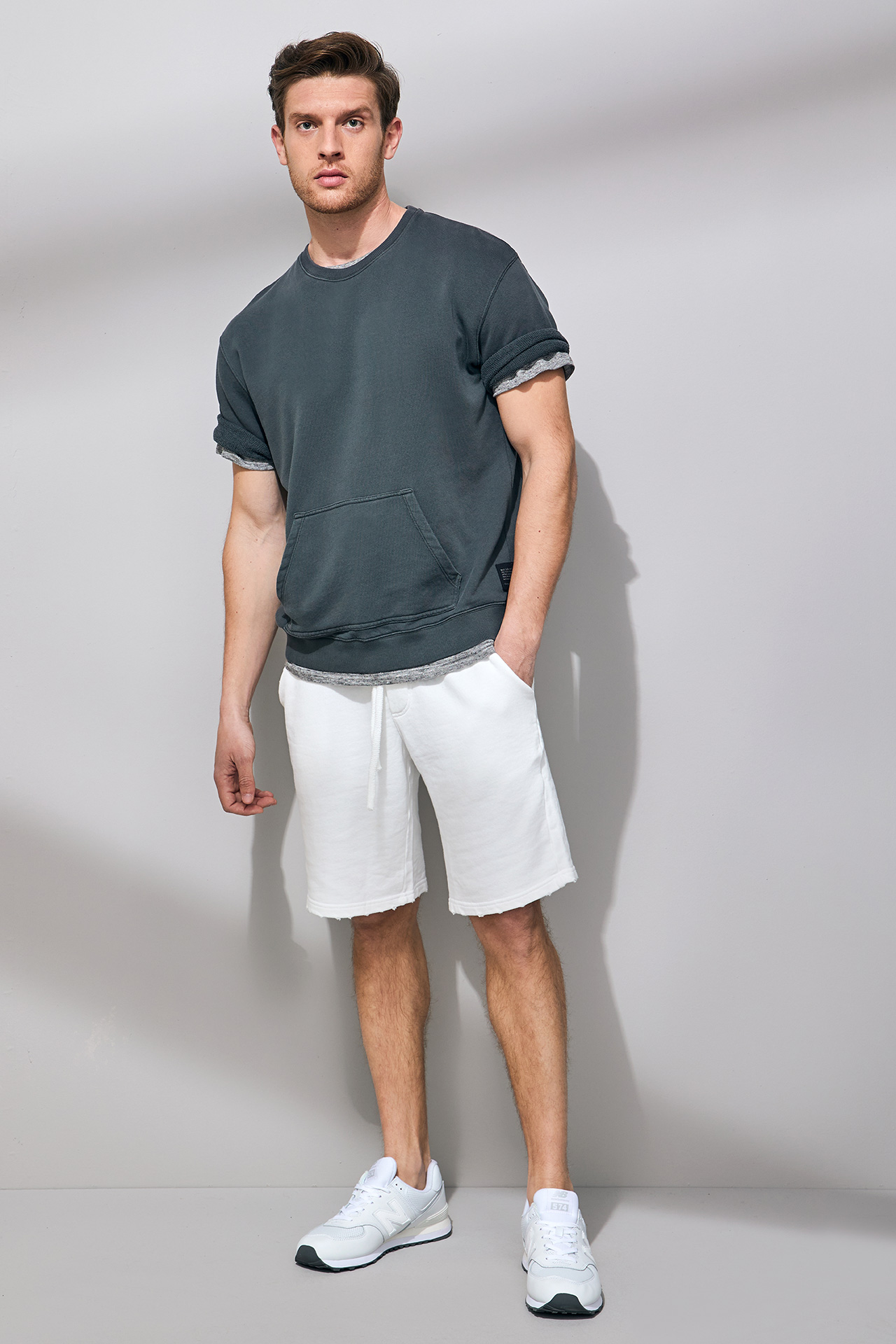 OVERSIZED LOOSE KNIT S/S CREW