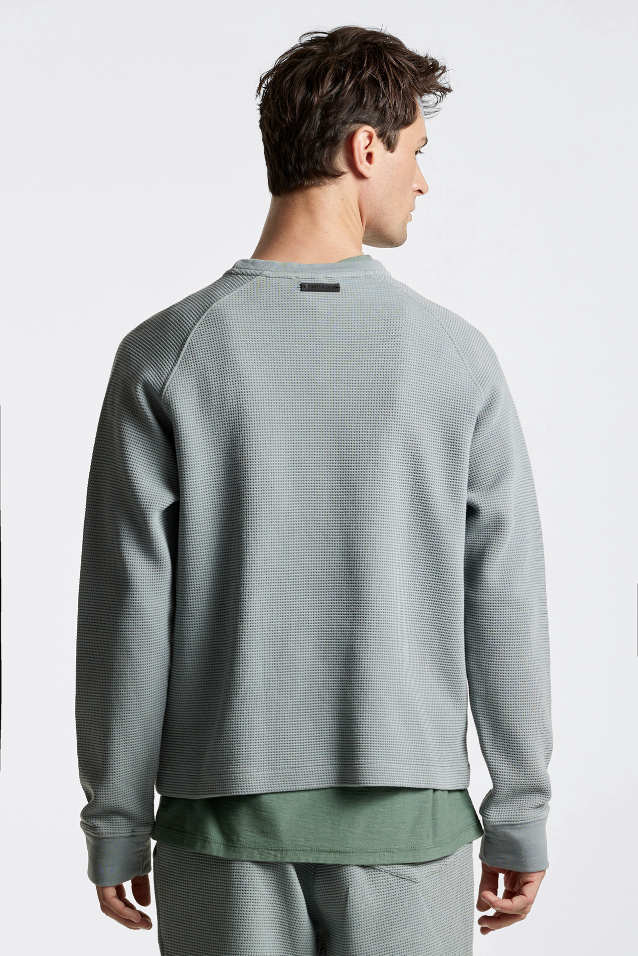 Regular Raglan Waffle Sweatshirt