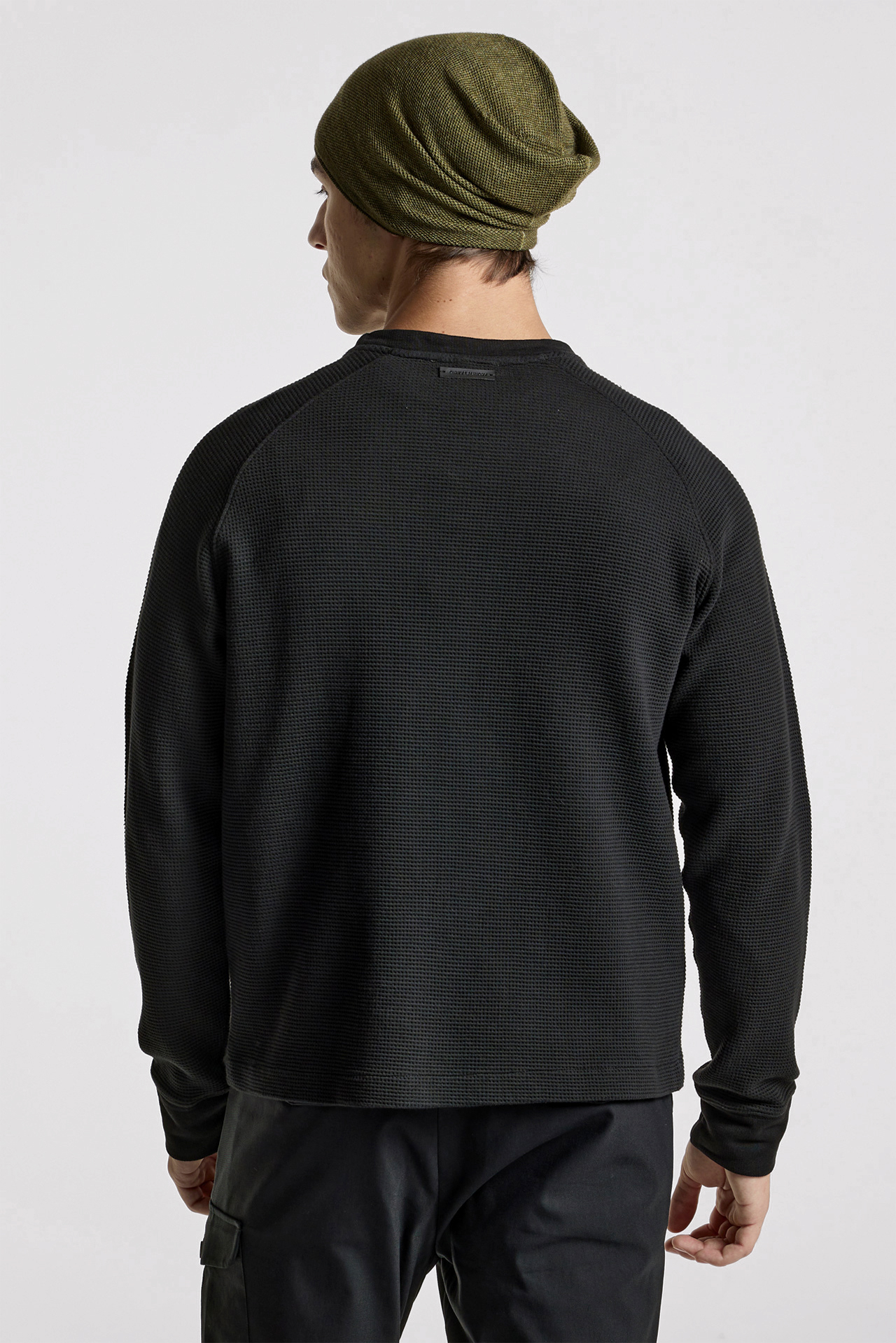 Regular Raglan Waffle Sweatshirt