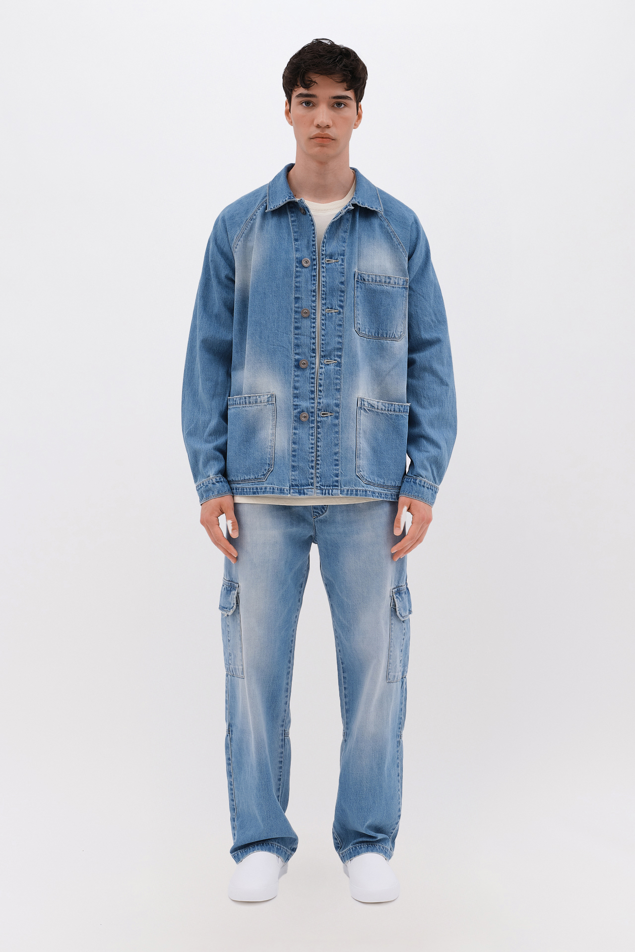 CARGO DENIM PANTS