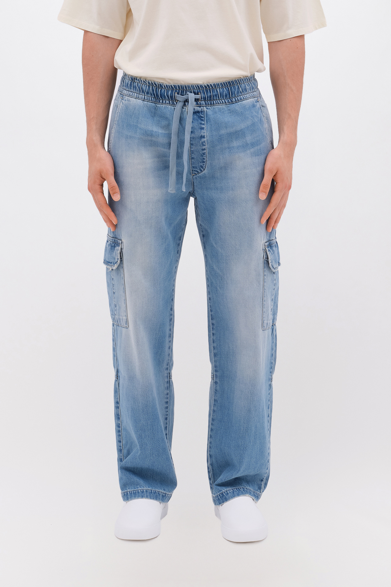 CARGO DENIM PANTS