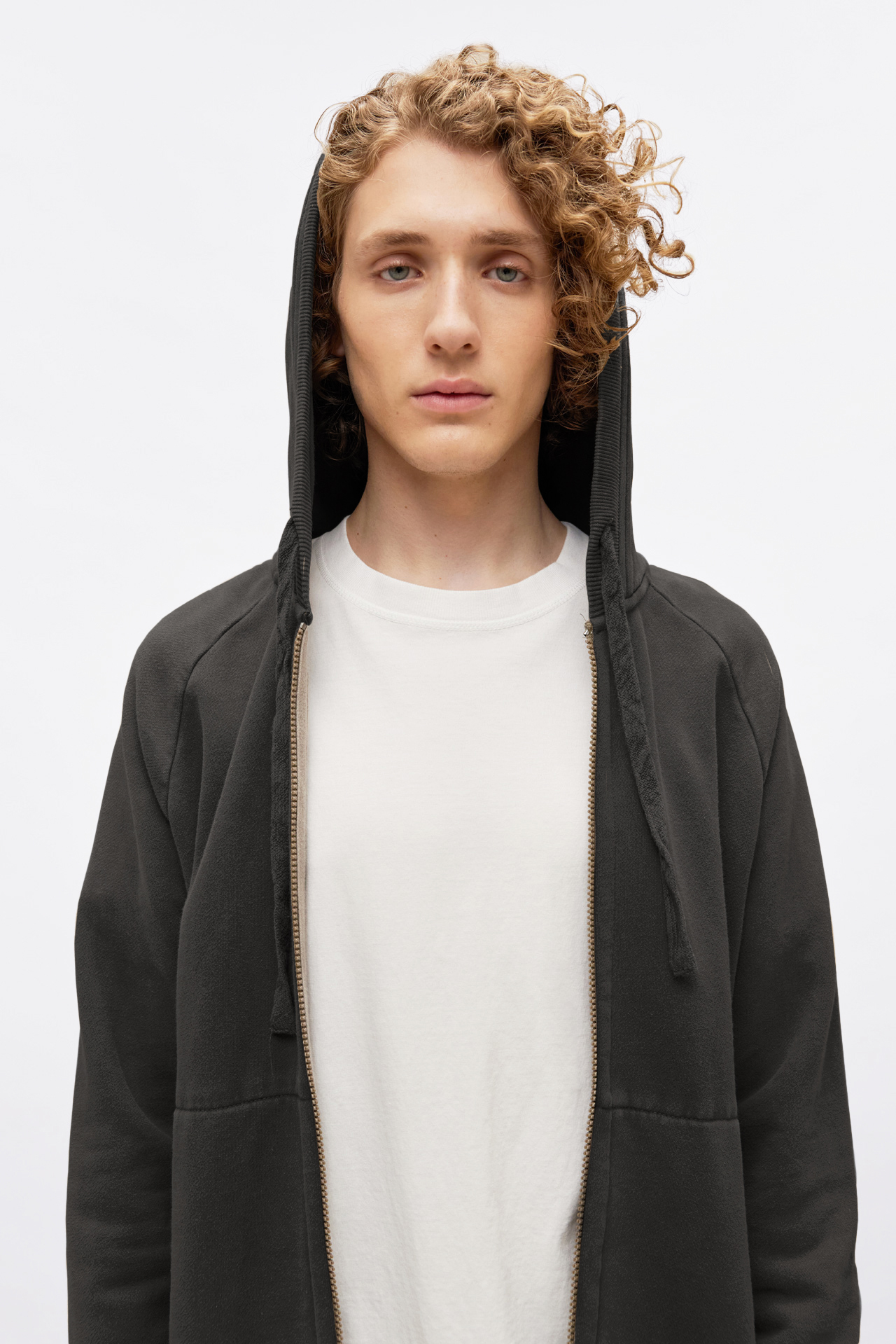 Rib Detailed Full Zip