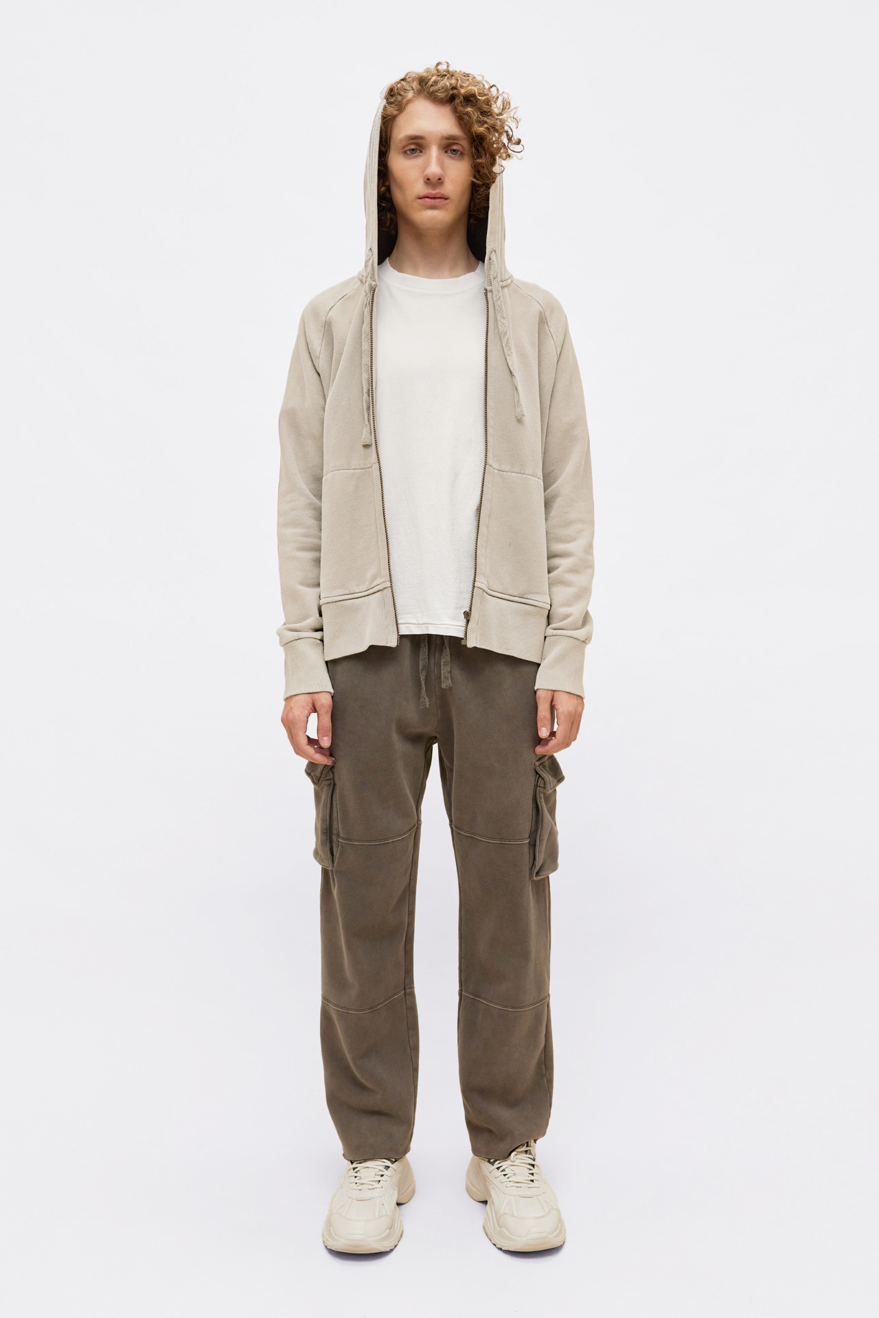Rib Detailed Full Zip