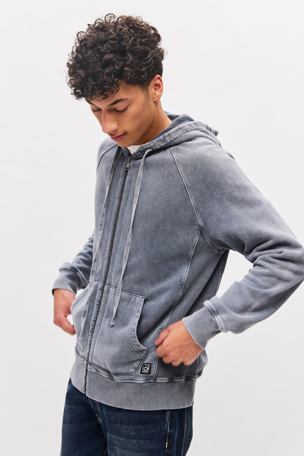 RAGLAN FULLZIP WITH RIB DETAILS