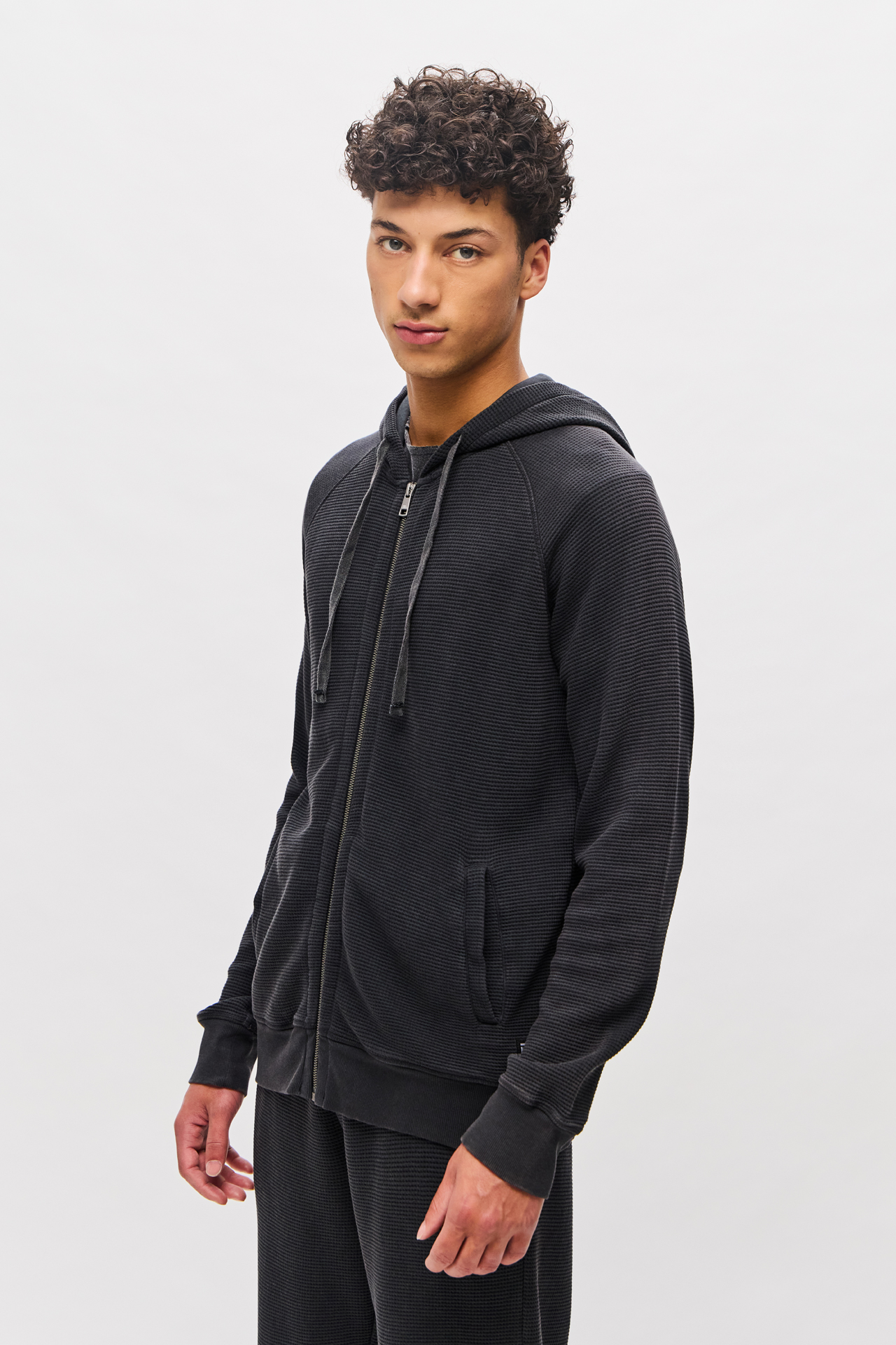 WAFFLE RAGLAN FULLZIP