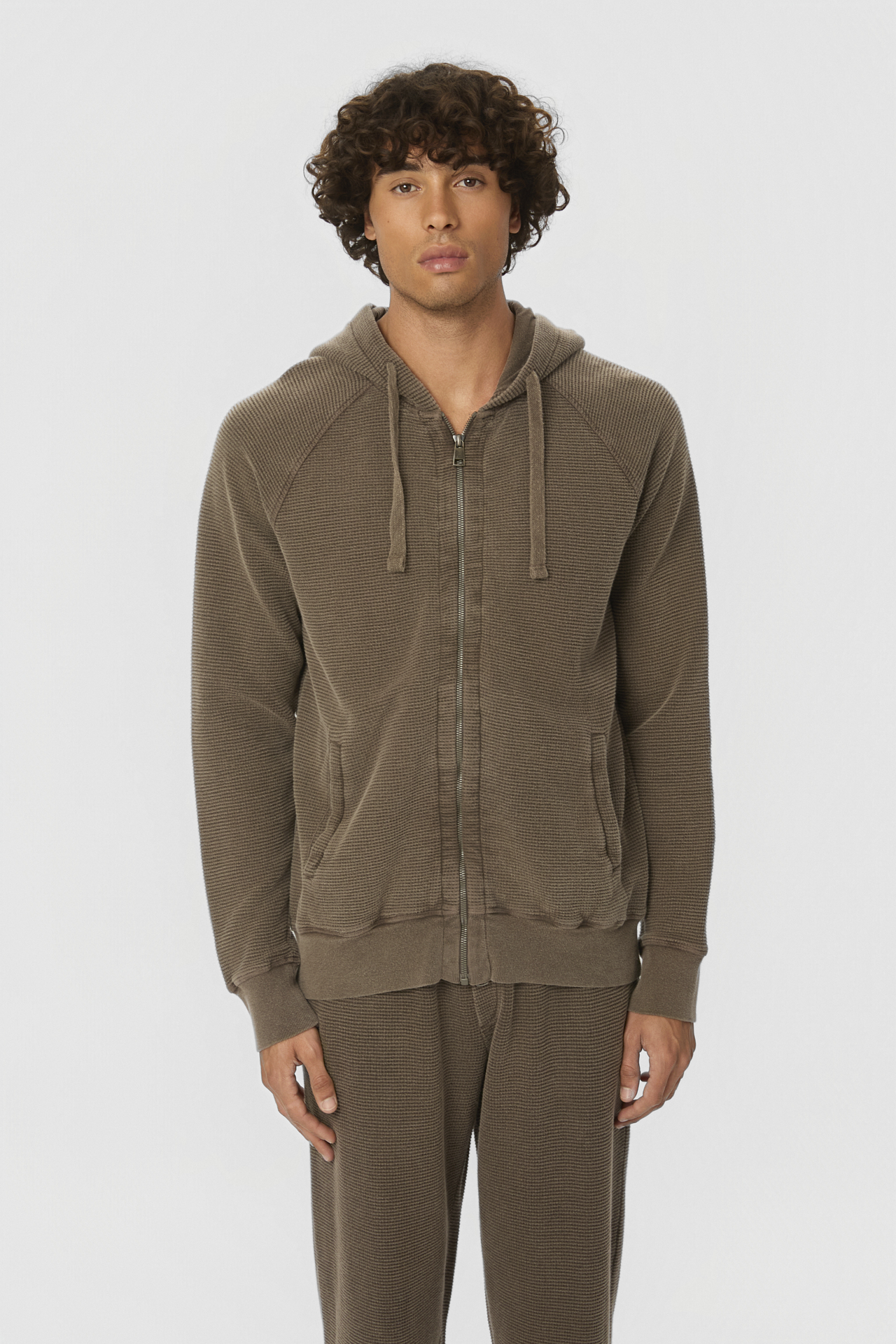 WAFFLE RAGLAN FULLZIP