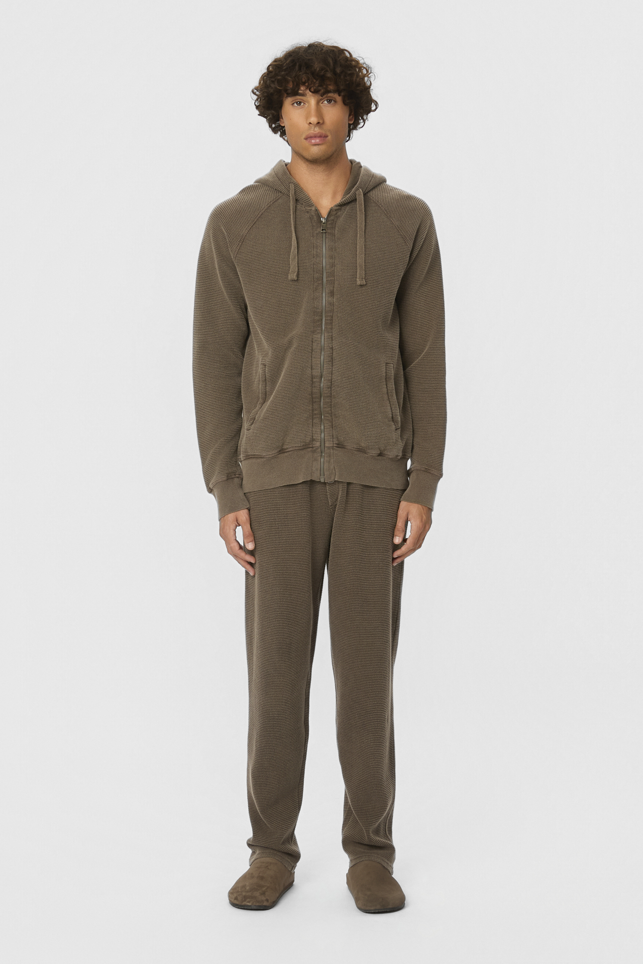 WAFFLE RAGLAN FULLZIP