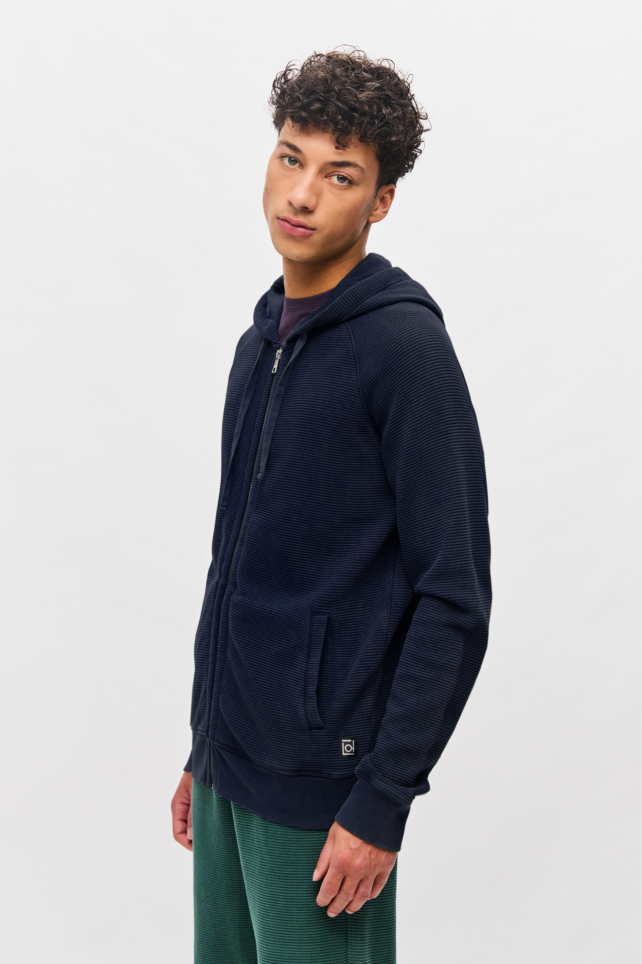 WAFFLE RAGLAN FULLZIP
