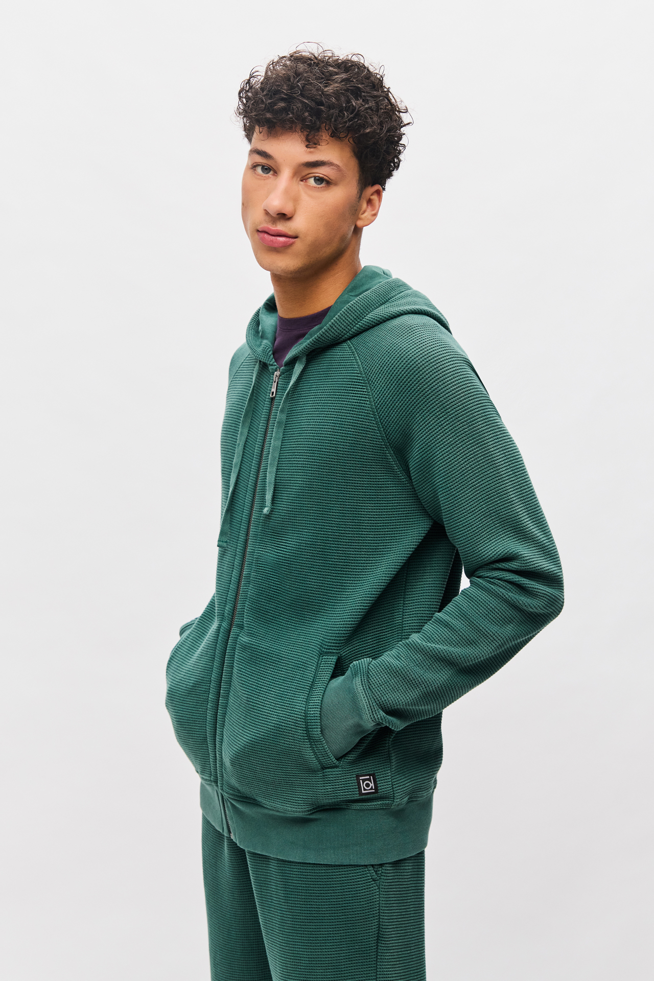 WAFFLE RAGLAN FULLZIP