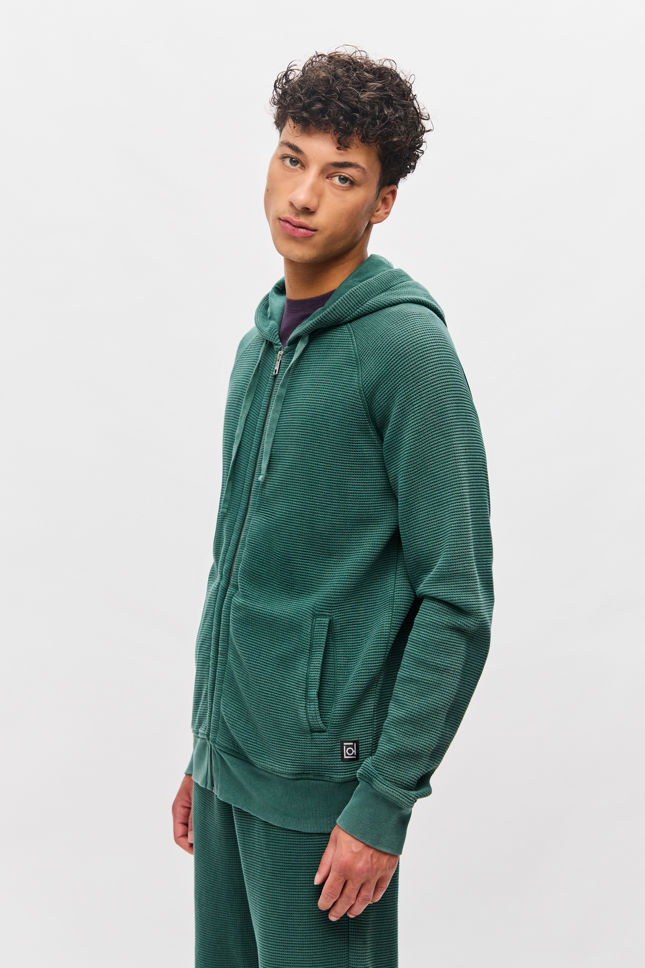 WAFFLE RAGLAN FULLZIP