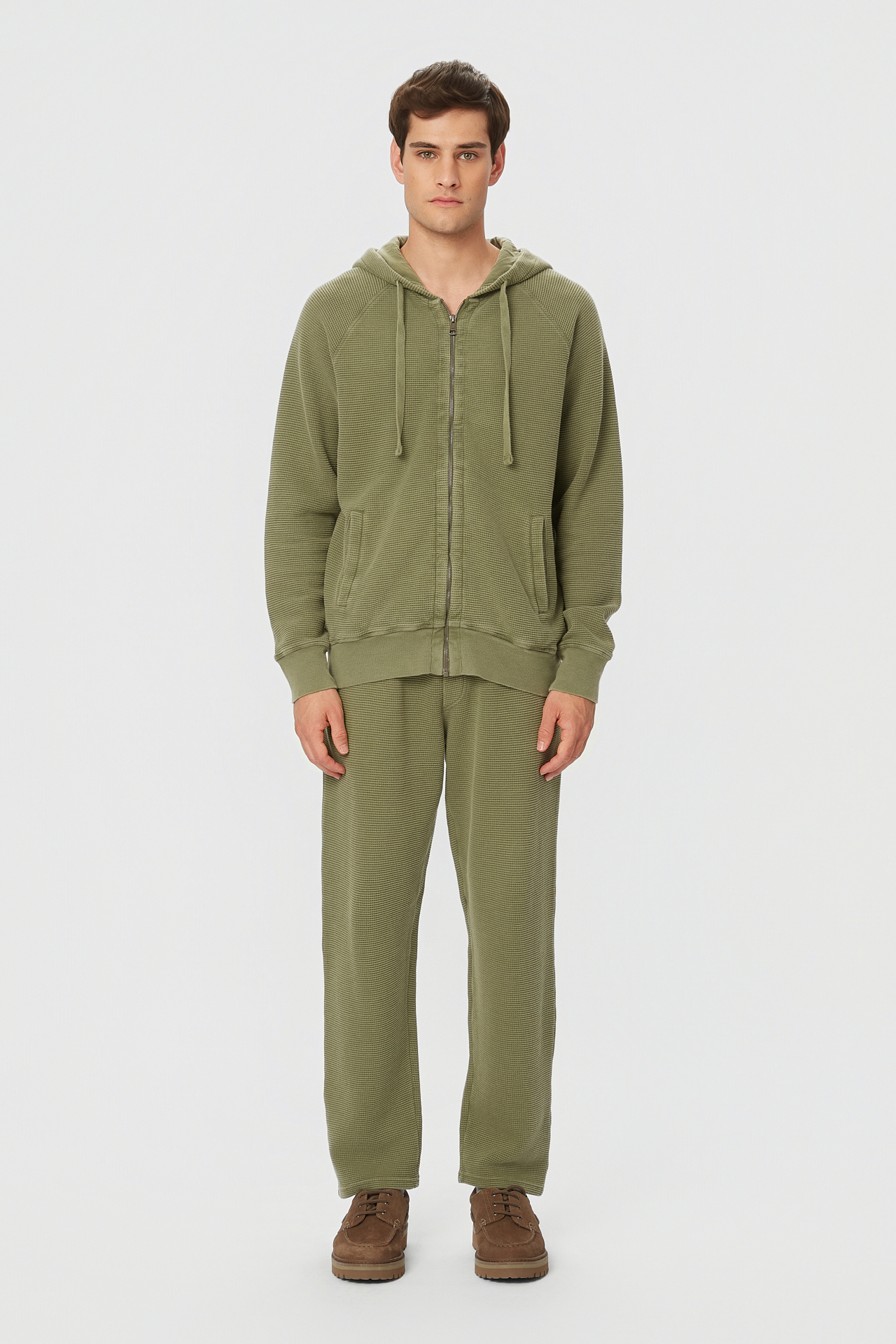 WAFFLE RAGLAN FULLZIP