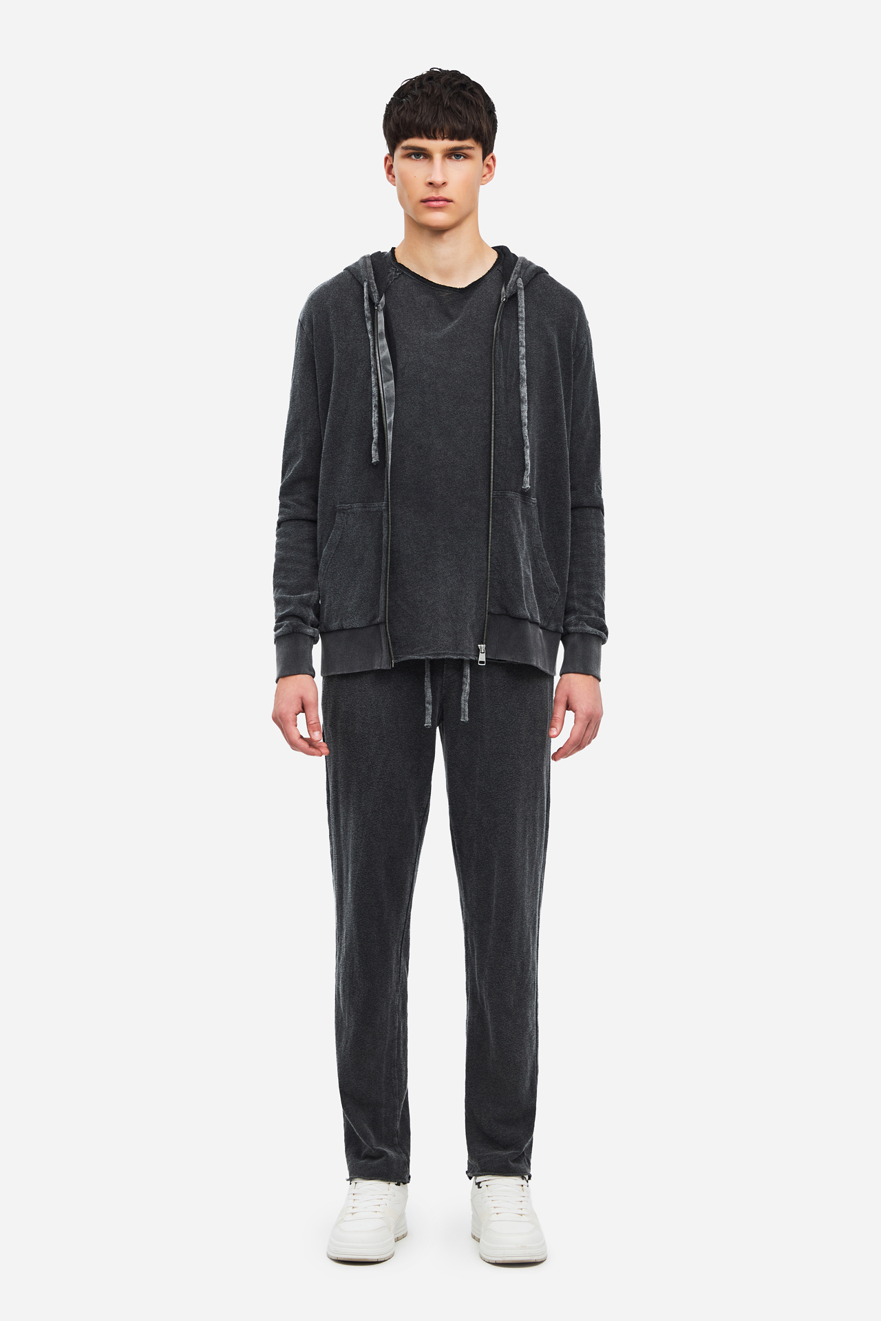 REGULAR KNITTED SLUB FULLZIP