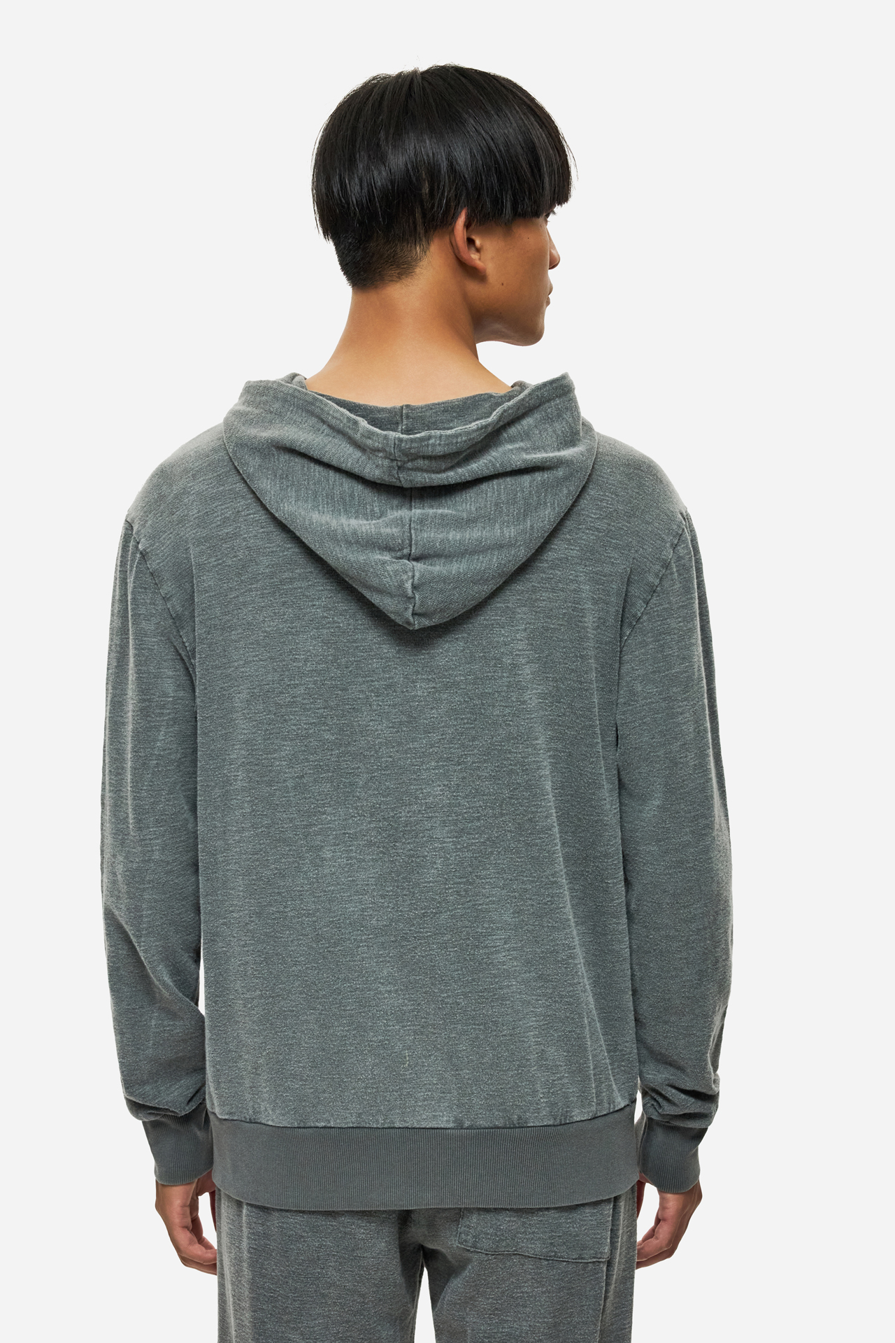 REGULAR KNITTED SLUB FULLZIP