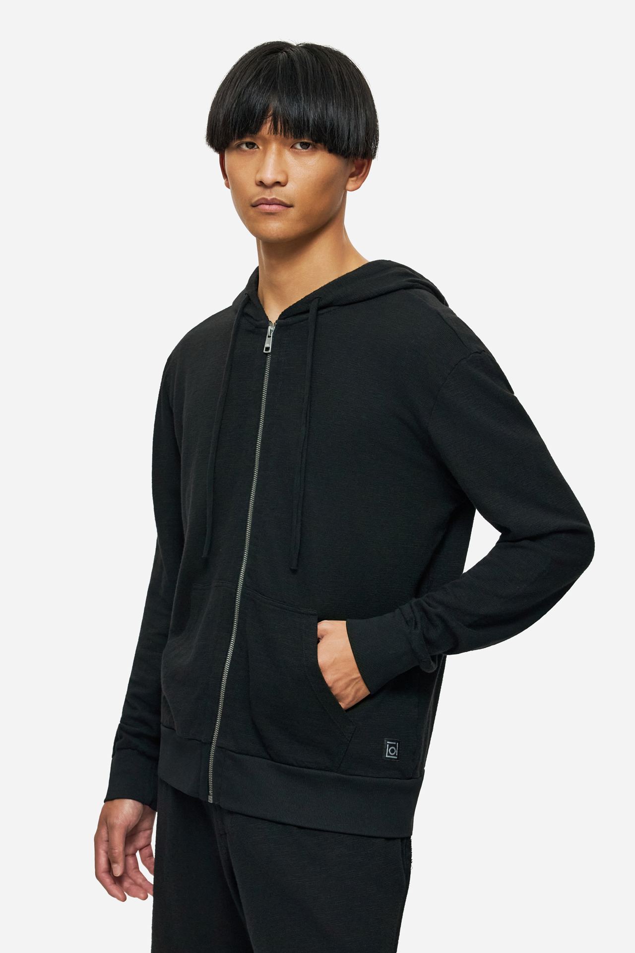 REGULAR KNITTED SLUB FULLZIP