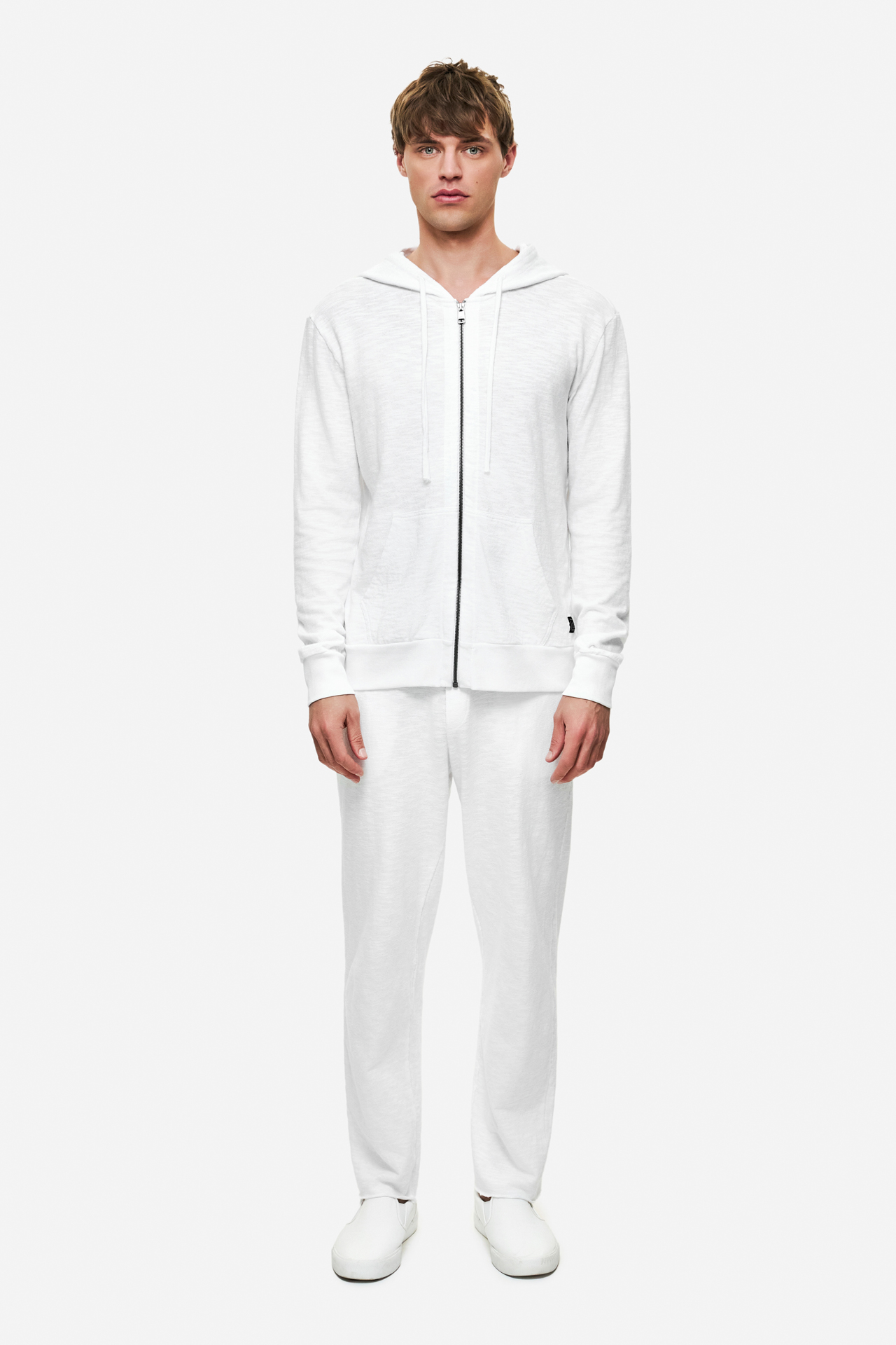 REGULAR KNITTED SLUB FULLZIP