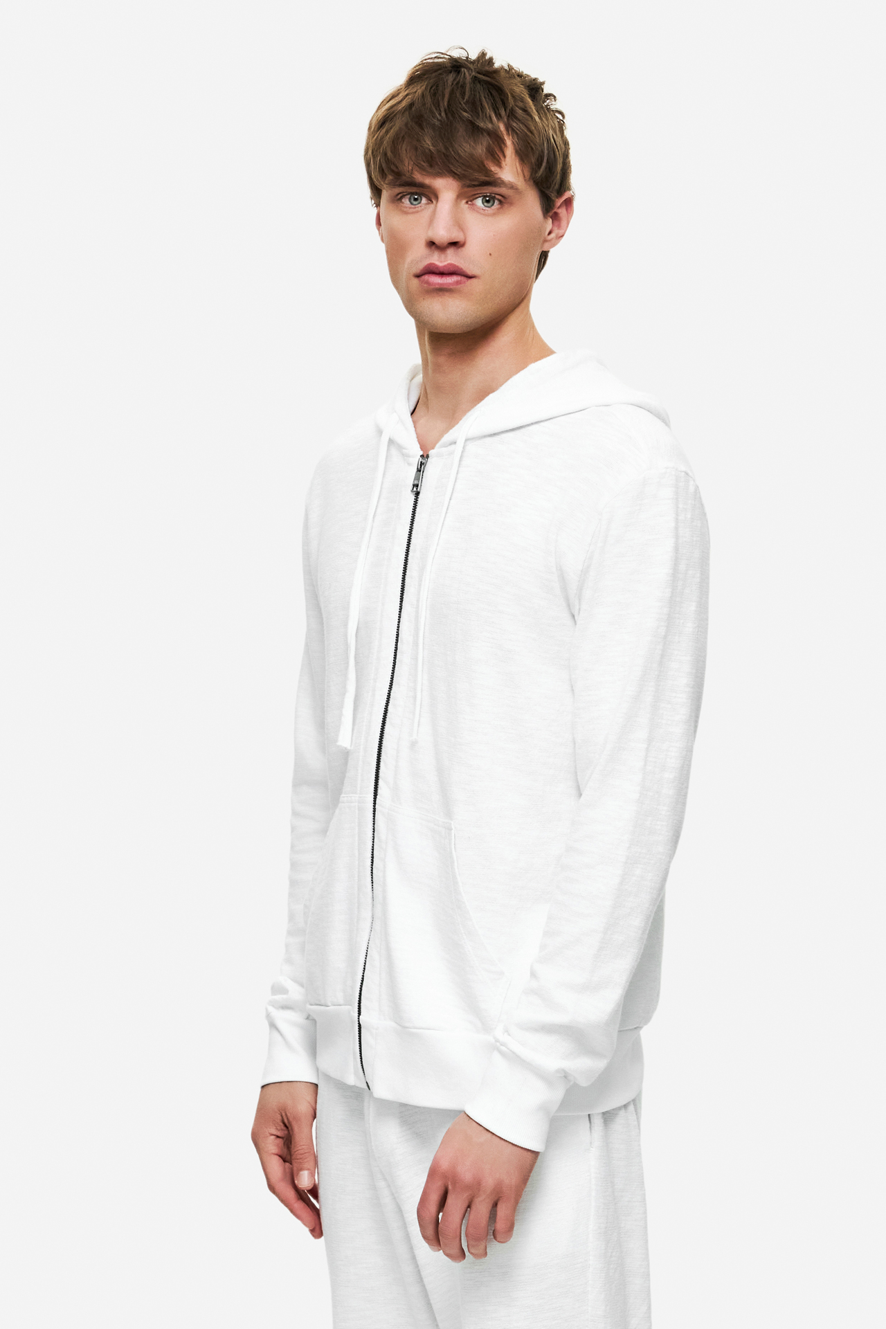 REGULAR KNITTED SLUB FULLZIP