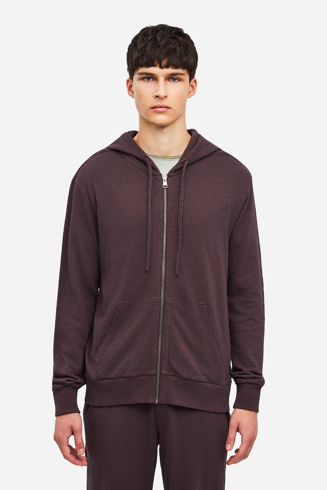 REGULAR KNITTED SLUB FULLZIP